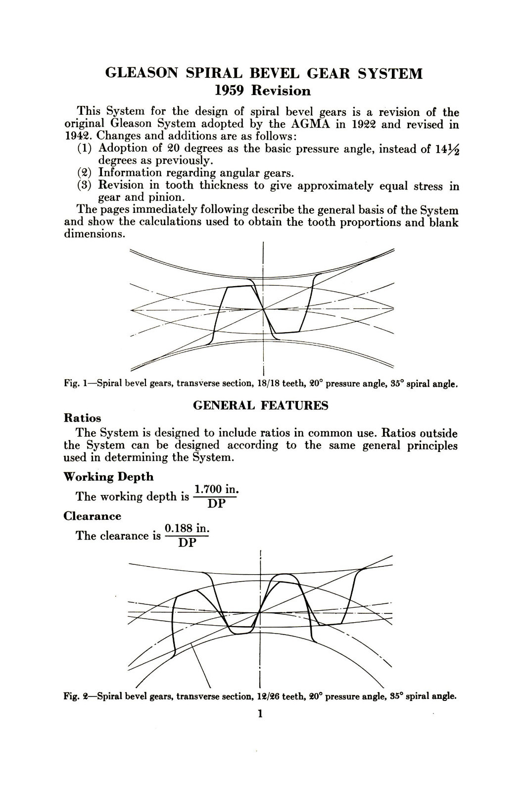 Gleason Tables for Spiral Bevel Gear System Design Manual #825