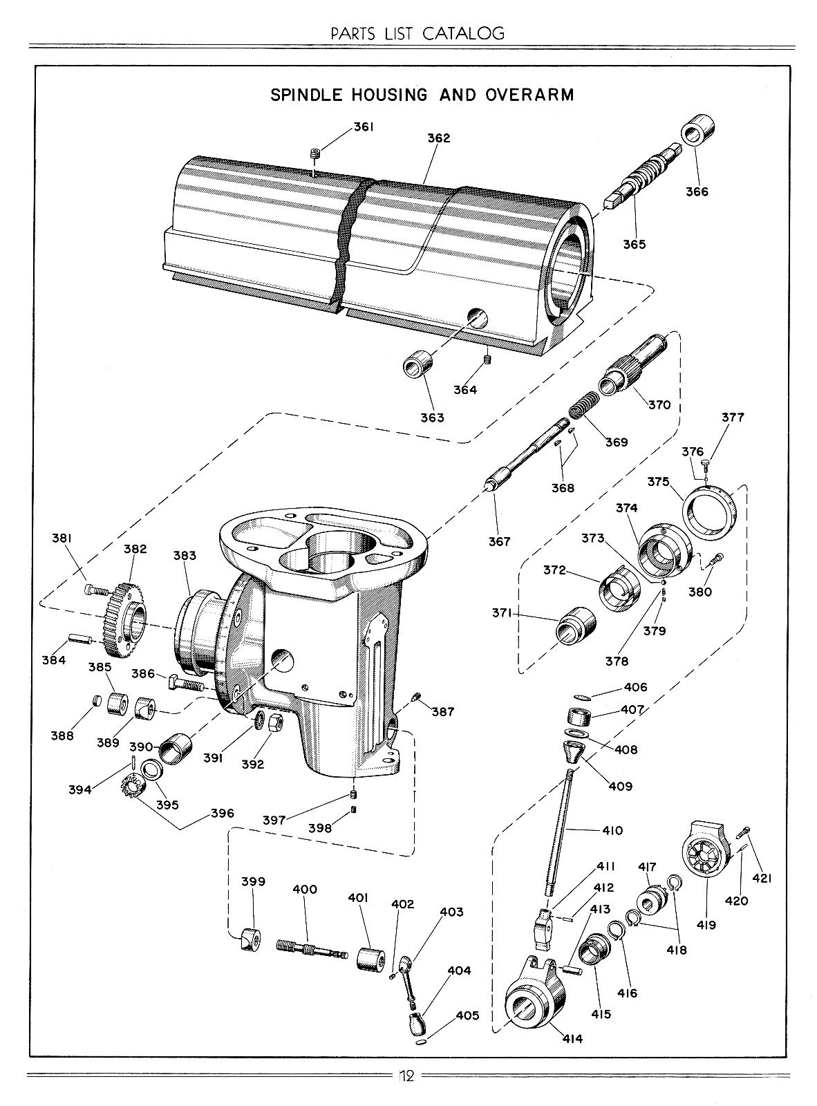 CINCINNATI No. 1 Toolmaster Milling Machine & ID Varispeed Head Part Manual 0124