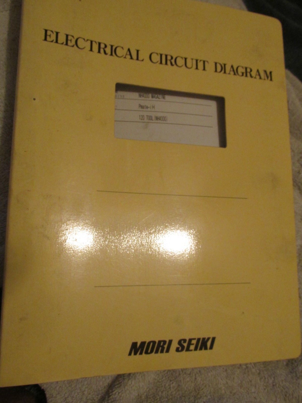 Factory Mori Seiki Electrical Circuit Ladder Diagram NH4000 Pmate iH OEM BOOK