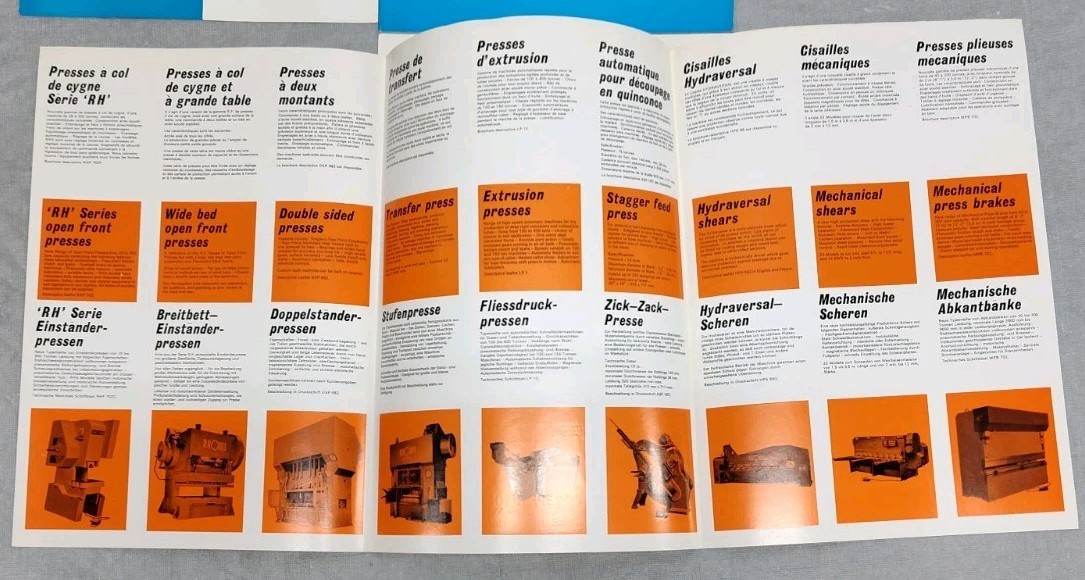 Joseph Rhodes & Sons Shears Metal Working Machines Sales Brochure Lot Bulletin