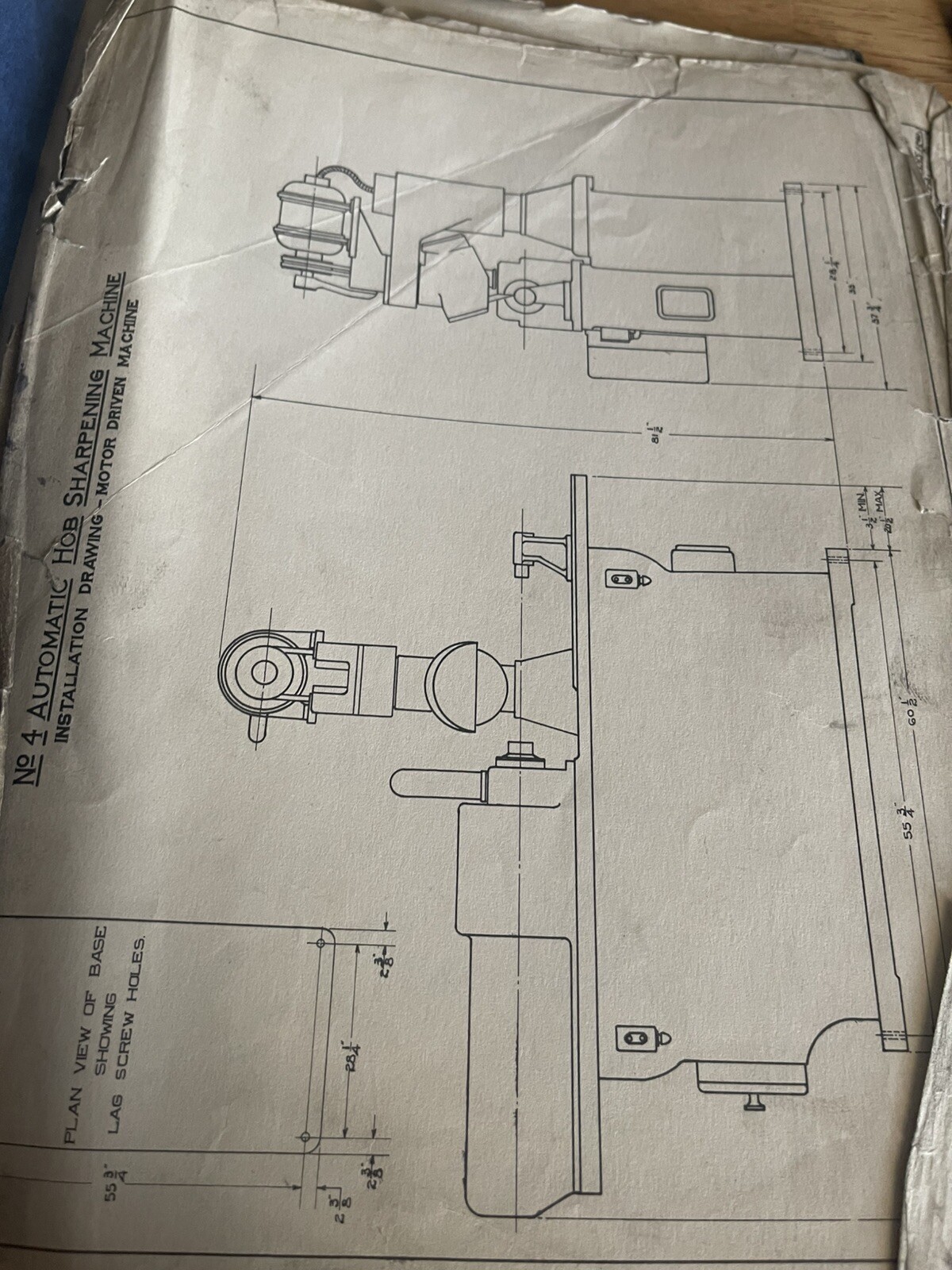 Repair Parts List for No.4 Hob Sharpening Machine Barber-Colman