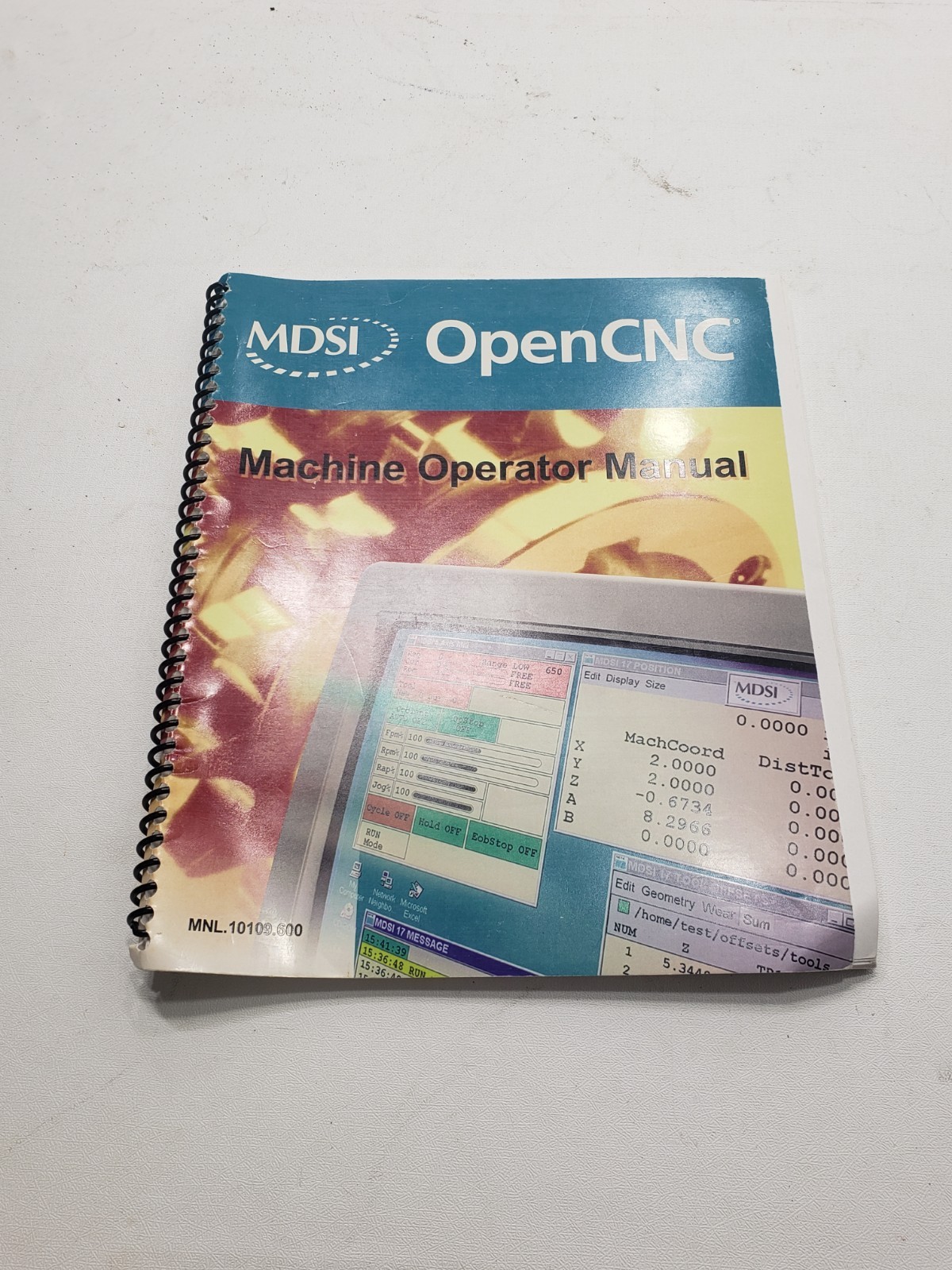 MDSI OpenCNC Machine Operator Manual MNL.101099.600 CNC Control Guide