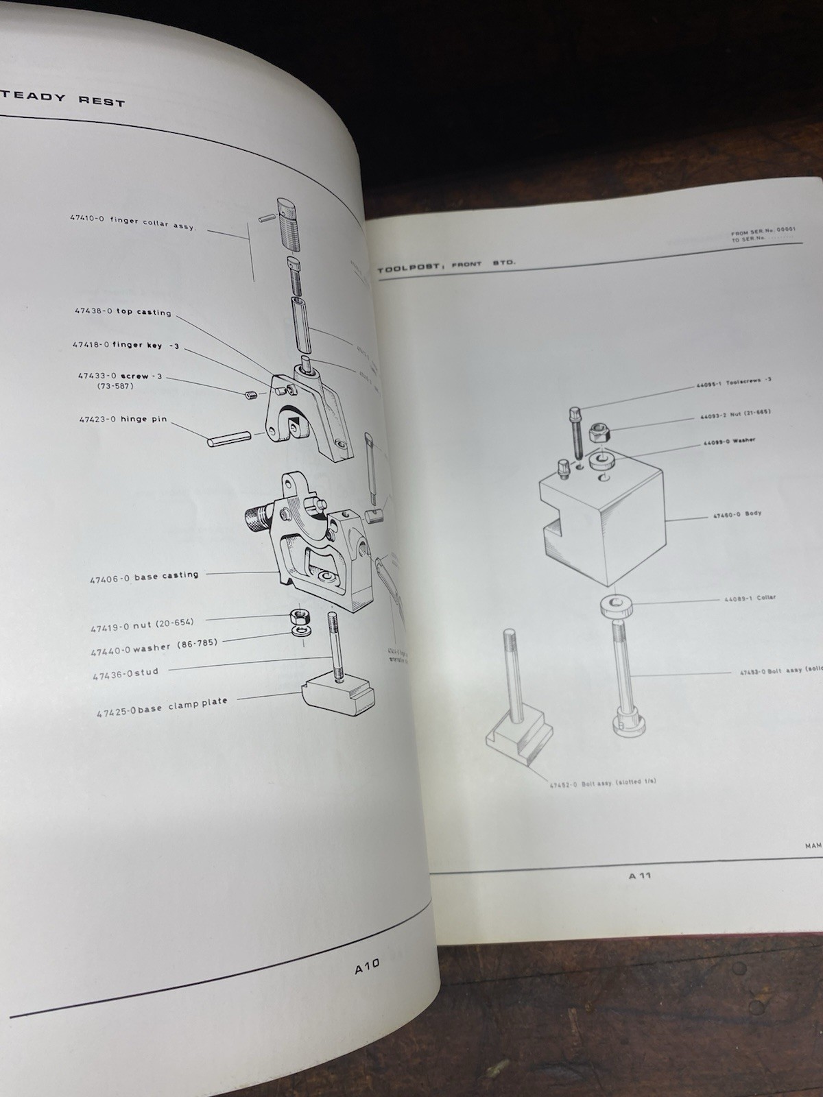 Clausing Colchester 21” Geared Head Lathes Instruction Parts Manual