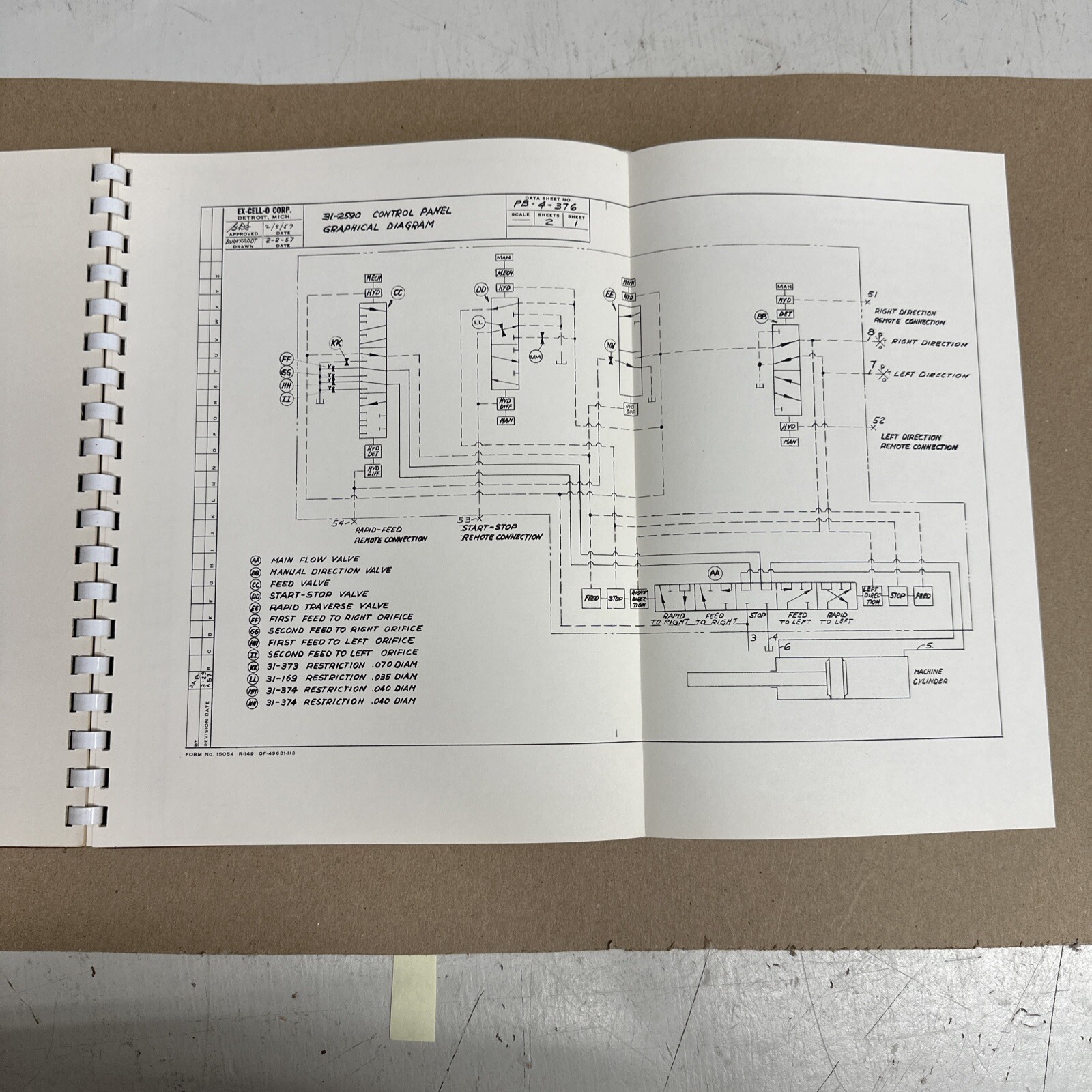 Ex-Cell-O Precision Boring Machine Operation And Maintenance Manual Style 1212-A