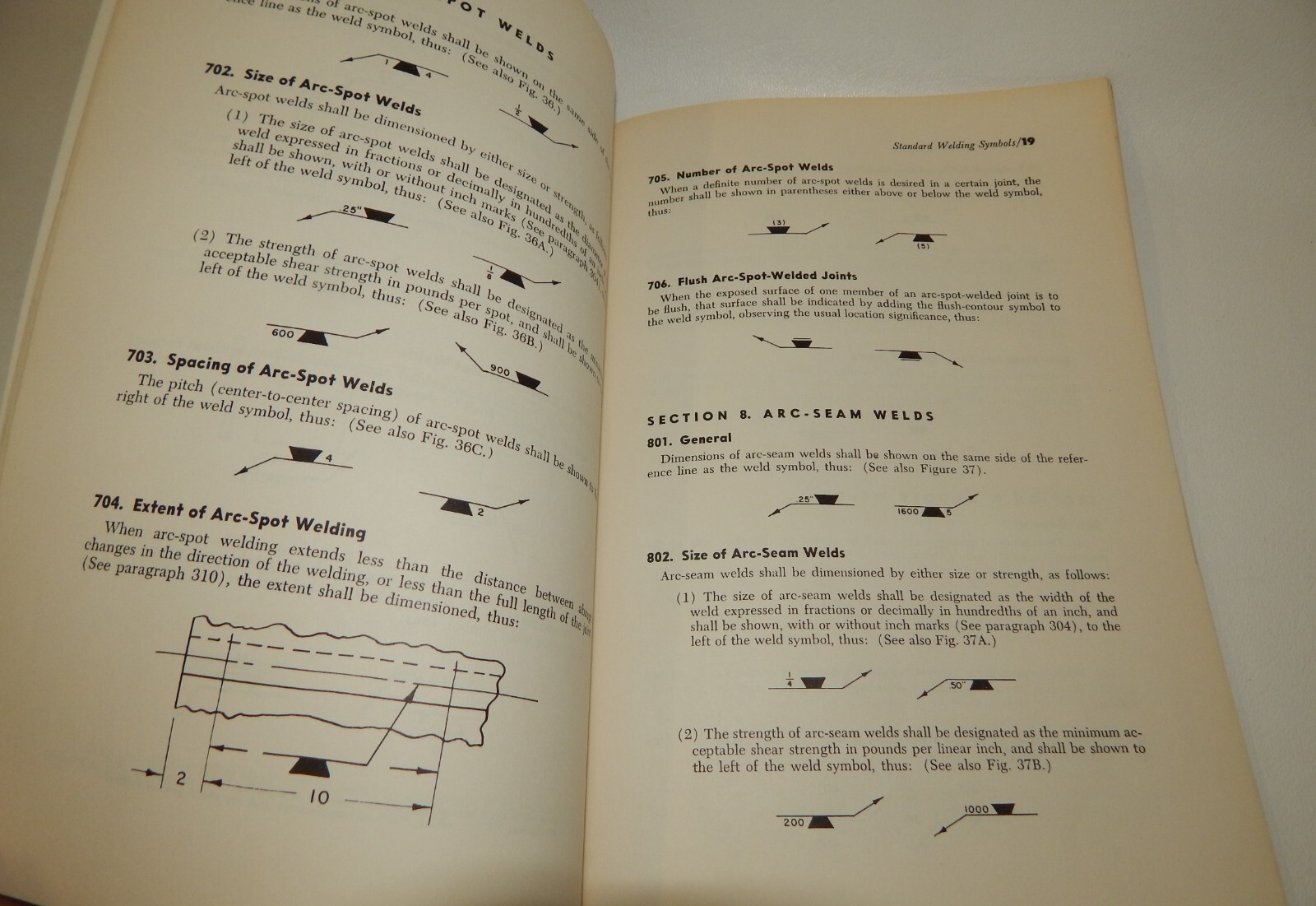 1958 Standard Symbols for Welding Soft Cover Book – American Welding Society