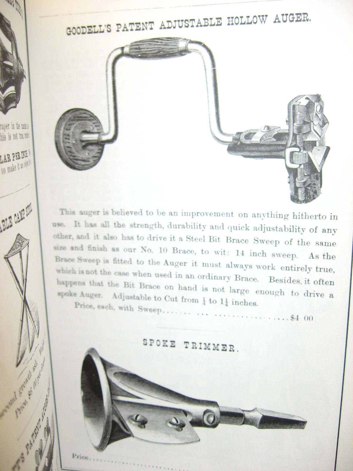 Millers Falls Co.- Mass & New York – 1991 REPRINT: 1887 Tool Catalogue