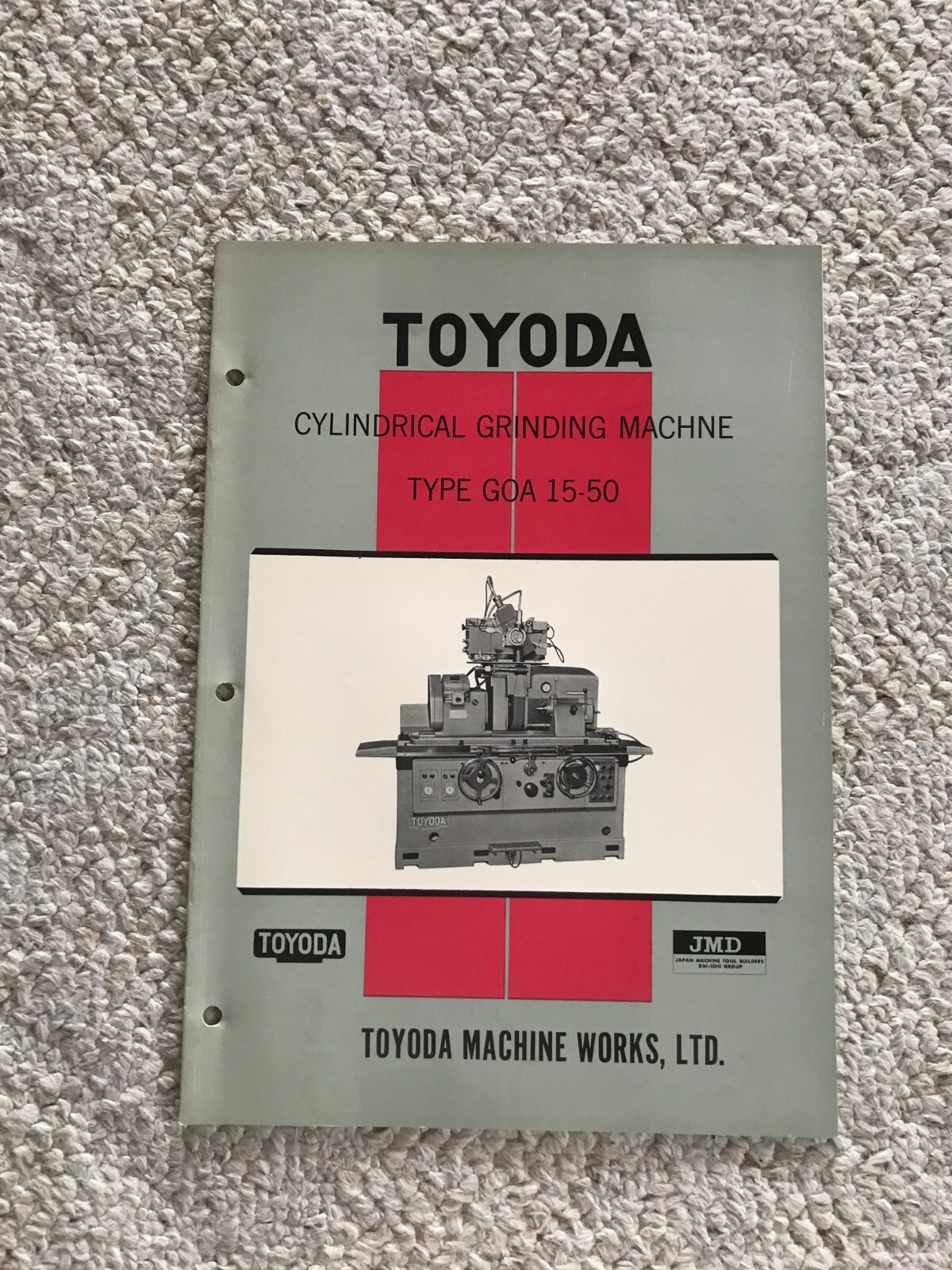 TOYODA CYLINDRICAL GRINDER TYPE GOA 15-50 SALES CATALOG