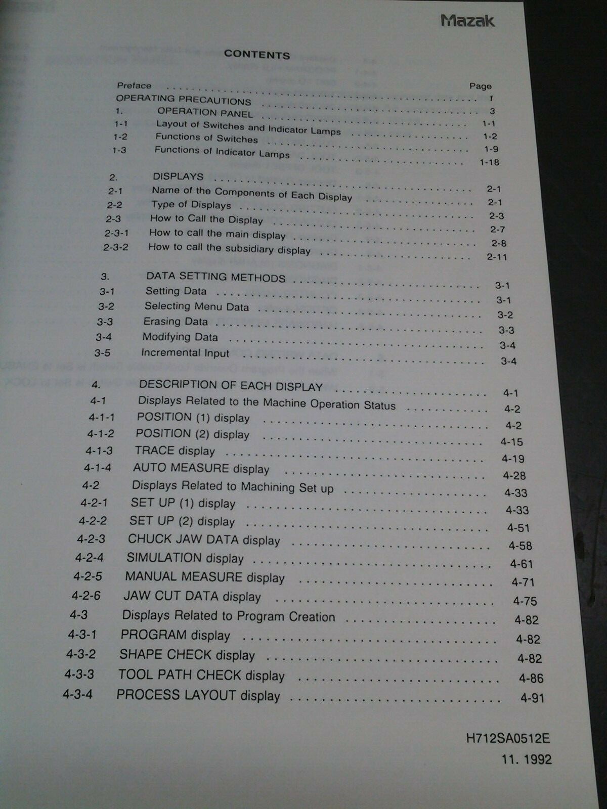 Mazak Operating Manual for Mazatrol T32-4/6 (MS-298)