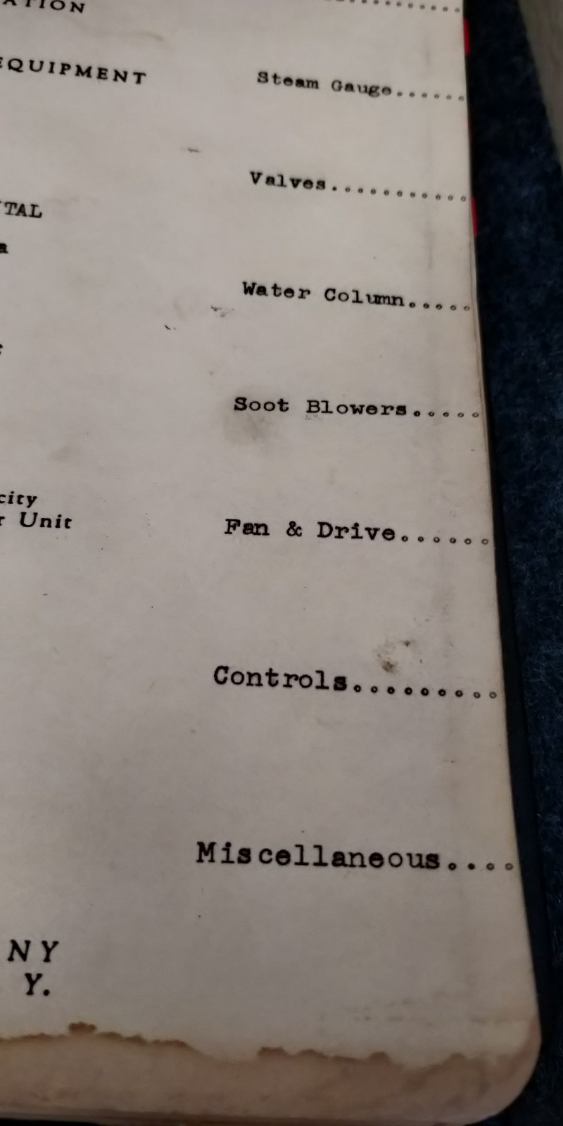 1957 Babcock & Wilcox OPERATING INSTRUCTIONS parts lists PATTON STATE HOSPITAL