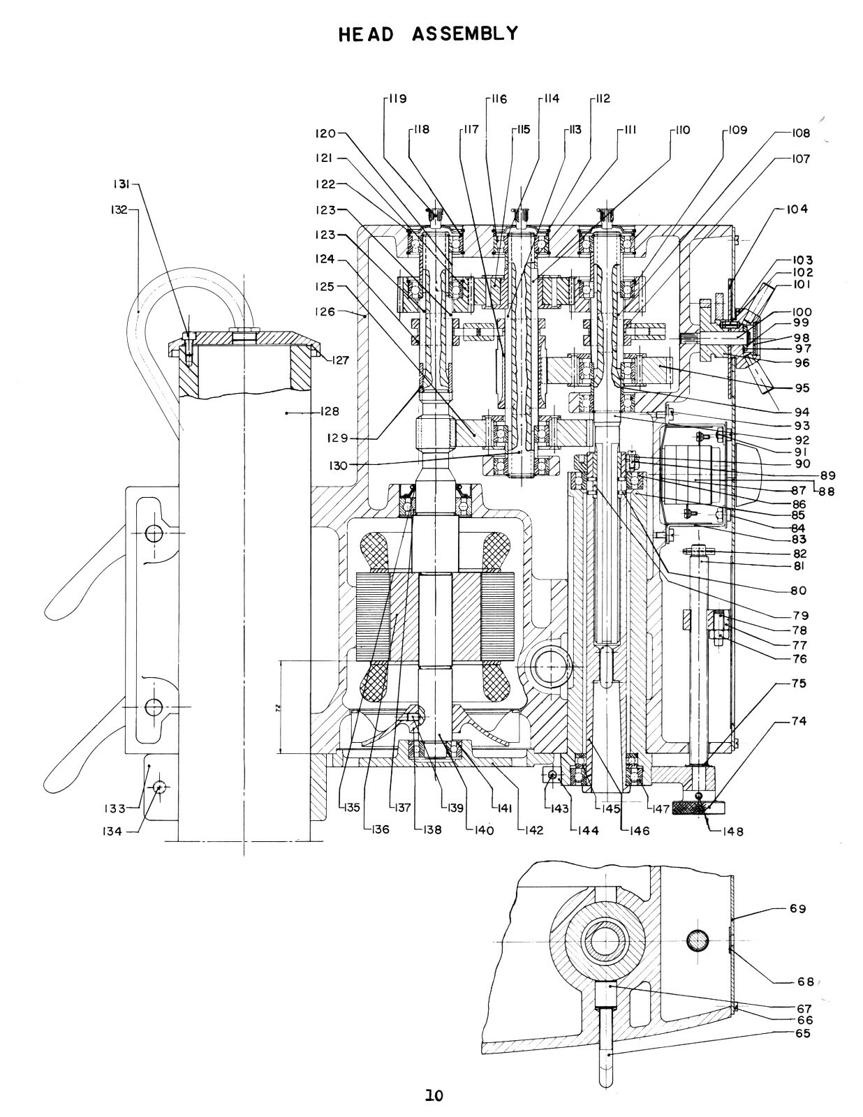 Rockwell 70-100 Geared Head Drilling Machine Operator & Parts List Manual #1903