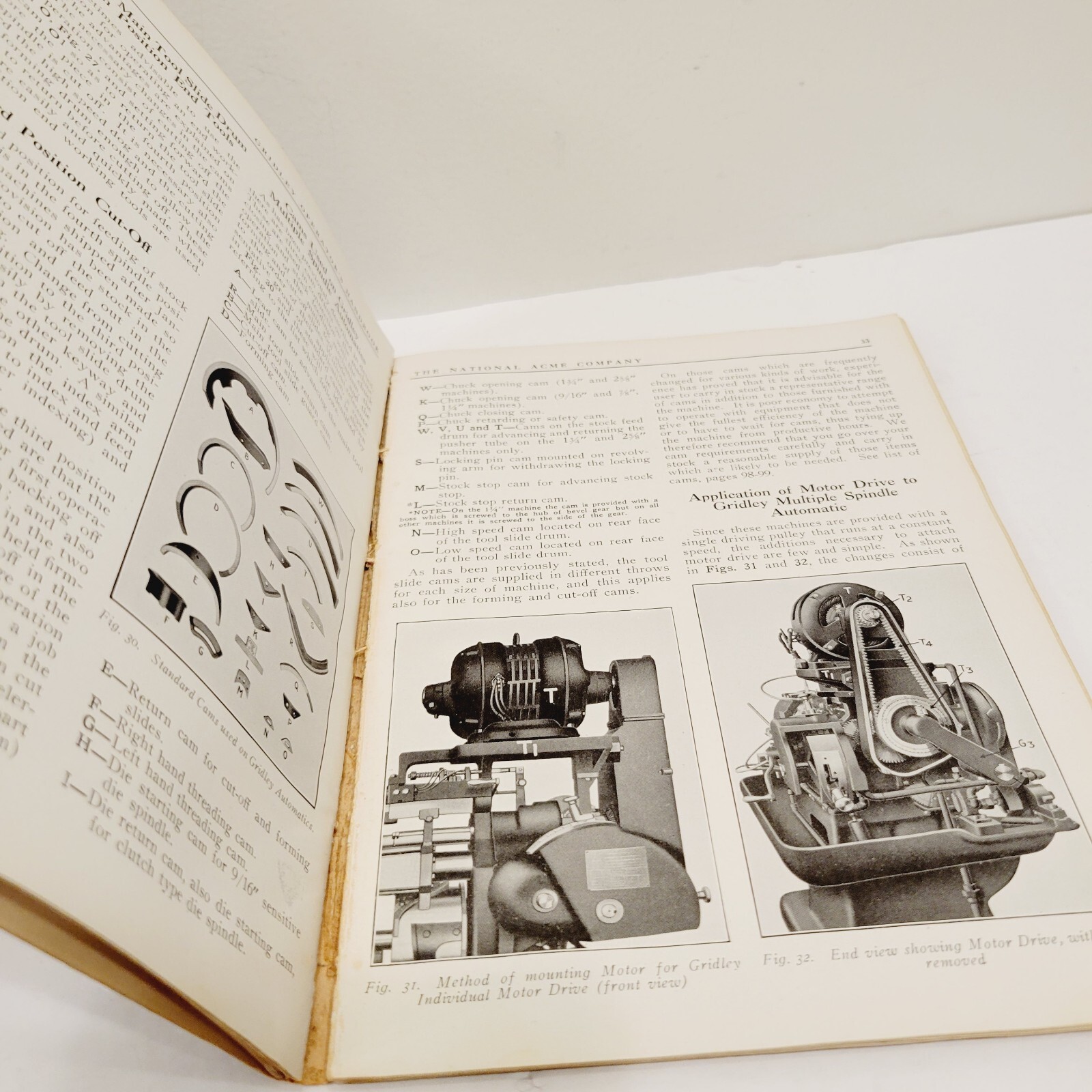 Vtg 1924 Handbook Operators Gridley Automatic Screw Machines National Acme Co