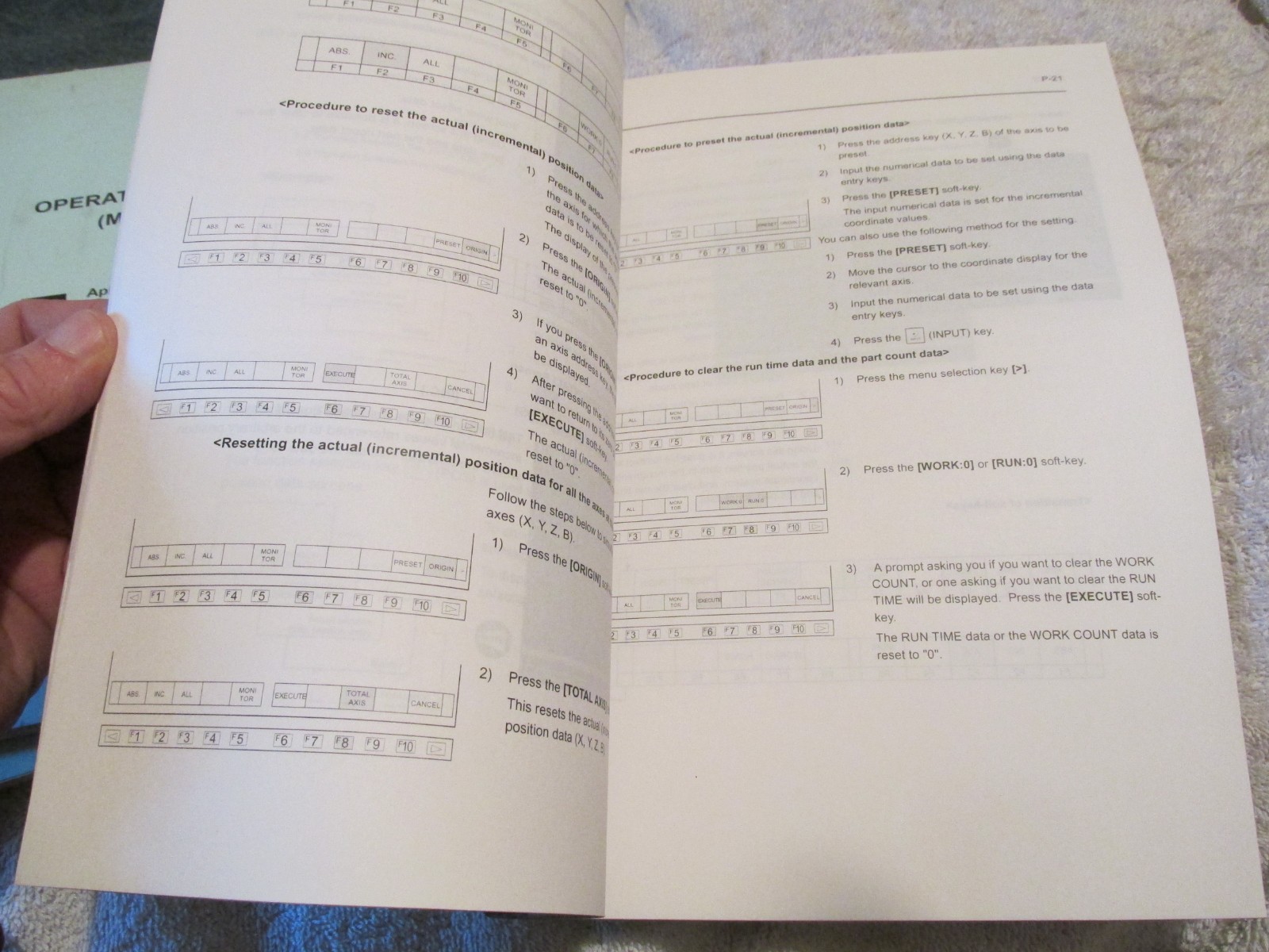 Mori Seiki MAPPS II CNC Machine OPERATION Service Guide Manual Factory Book