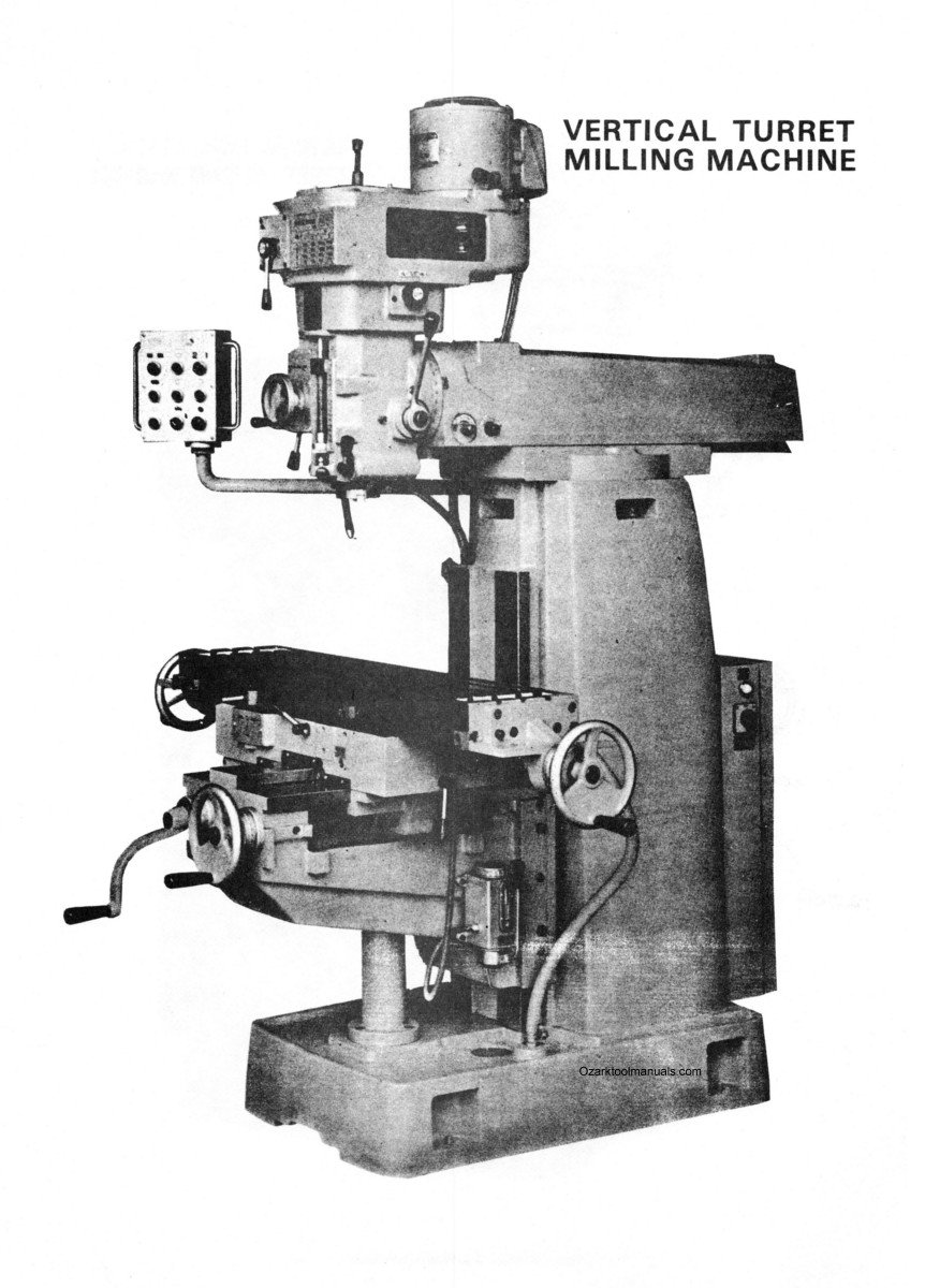 JET JUM-1, HVM-2 Vertical/Horizontal Milling Machine Instructions Parts Manual