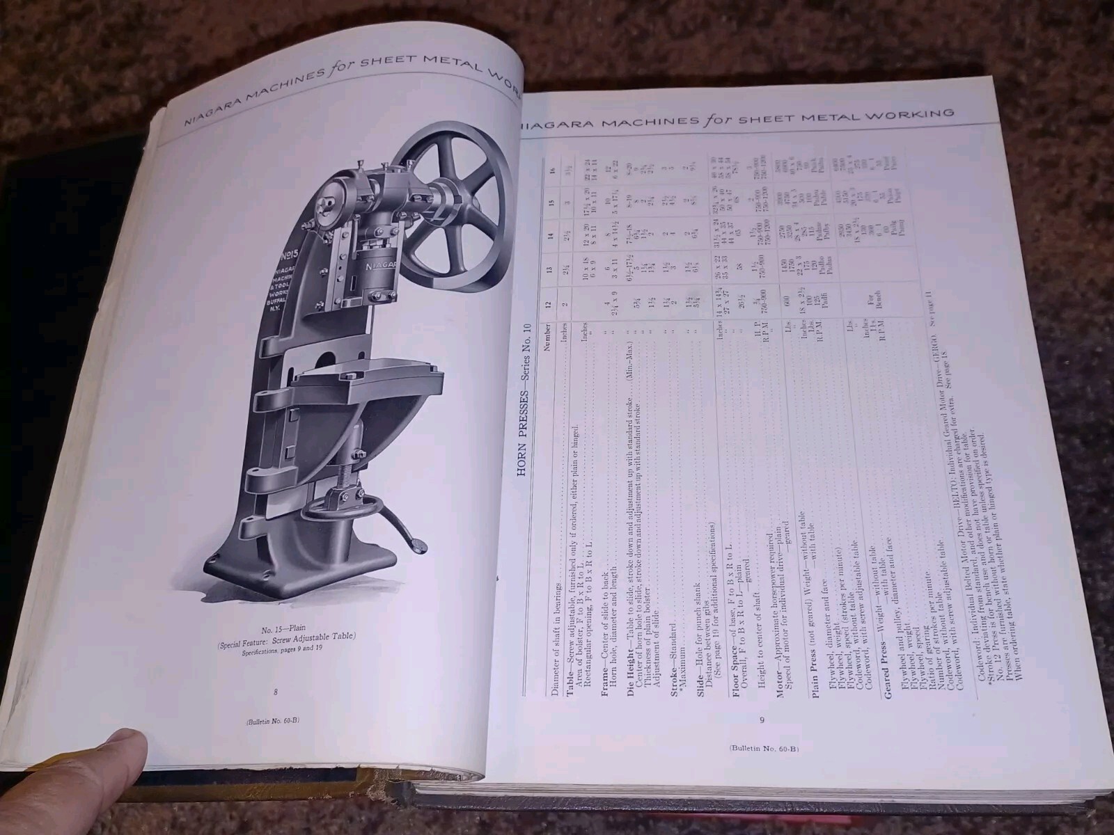 Niagara Machine & Tool Works Sales Catalog book PRESSES PUNCHES SHEARS Machinist