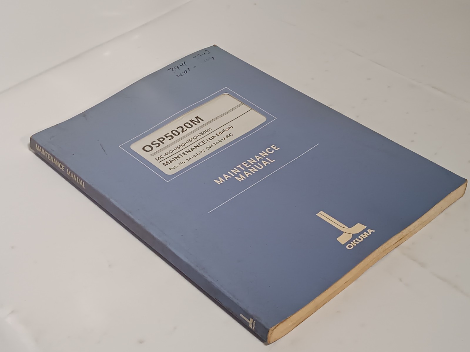 Okuma OSP5020M MC-400H/500H/600H/800H Maintenance Manual 4th Edition