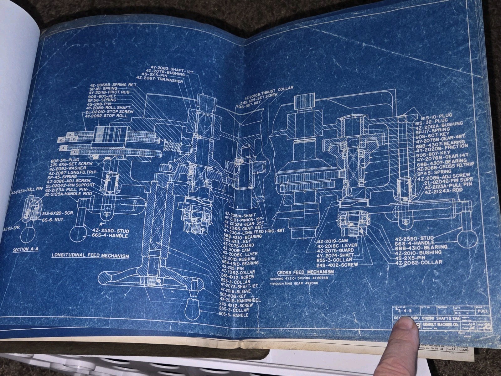 Gisholt Machine Company Blue Prints Book UNIVERSAL TURRET LATHE #5 Original VTG