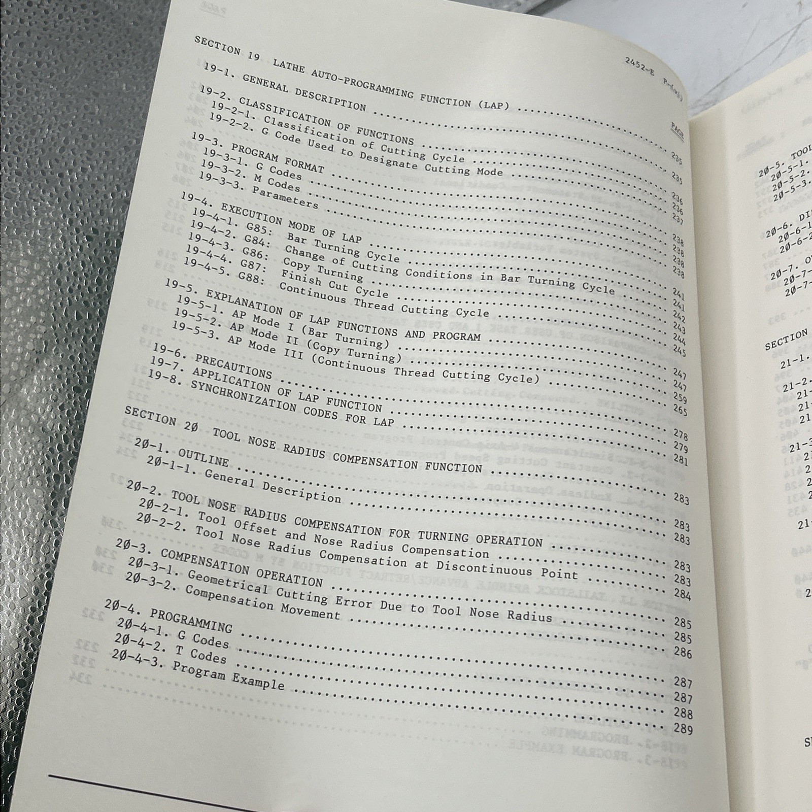 Okuma OSP500L-G OSP5000L-G CNC Systems Programming Manual 7th Edition See Pics
