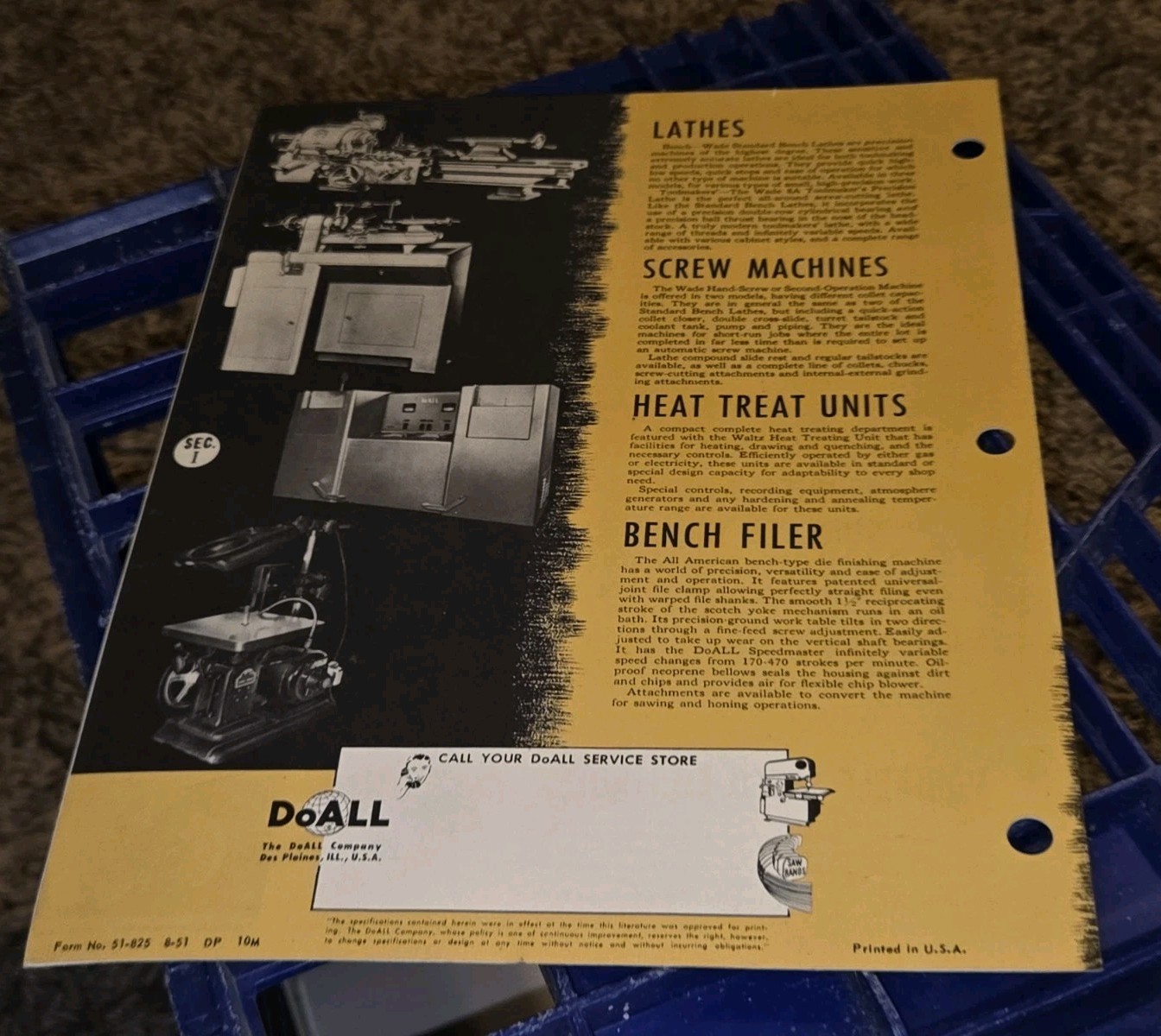 DoAll Machine Tools And Accessories Promo Sales Catalog Lathes Grindrrs Band Saw
