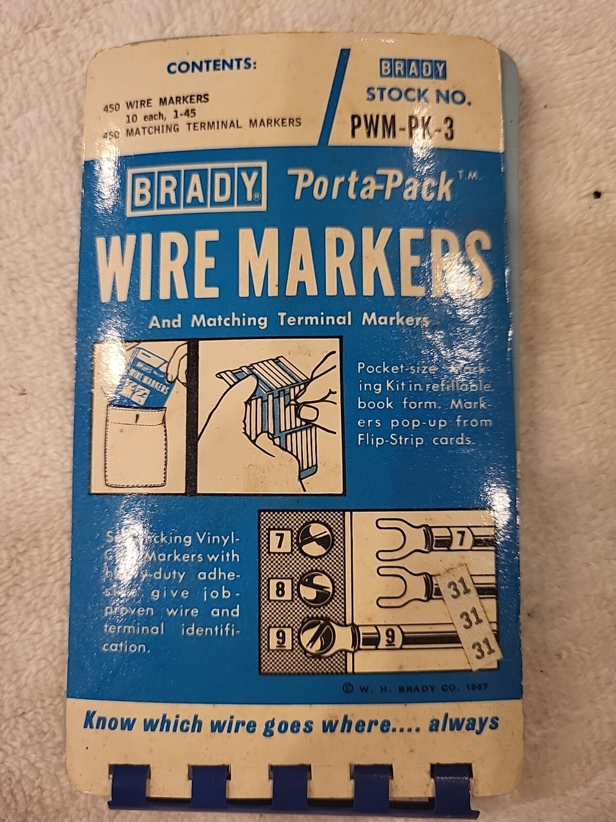 Brady Porta-Pack Wire Markers Morse Machinist’s Practical Guide Lufkin Time Save