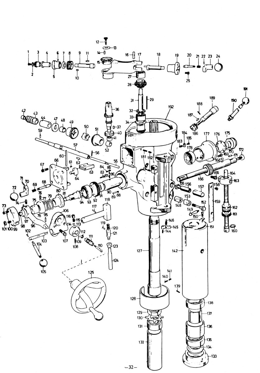 COMET 2H, 2VH, 3H, 3VH,4H,4VH Milling Machine Operator Service Parts Manual 1789