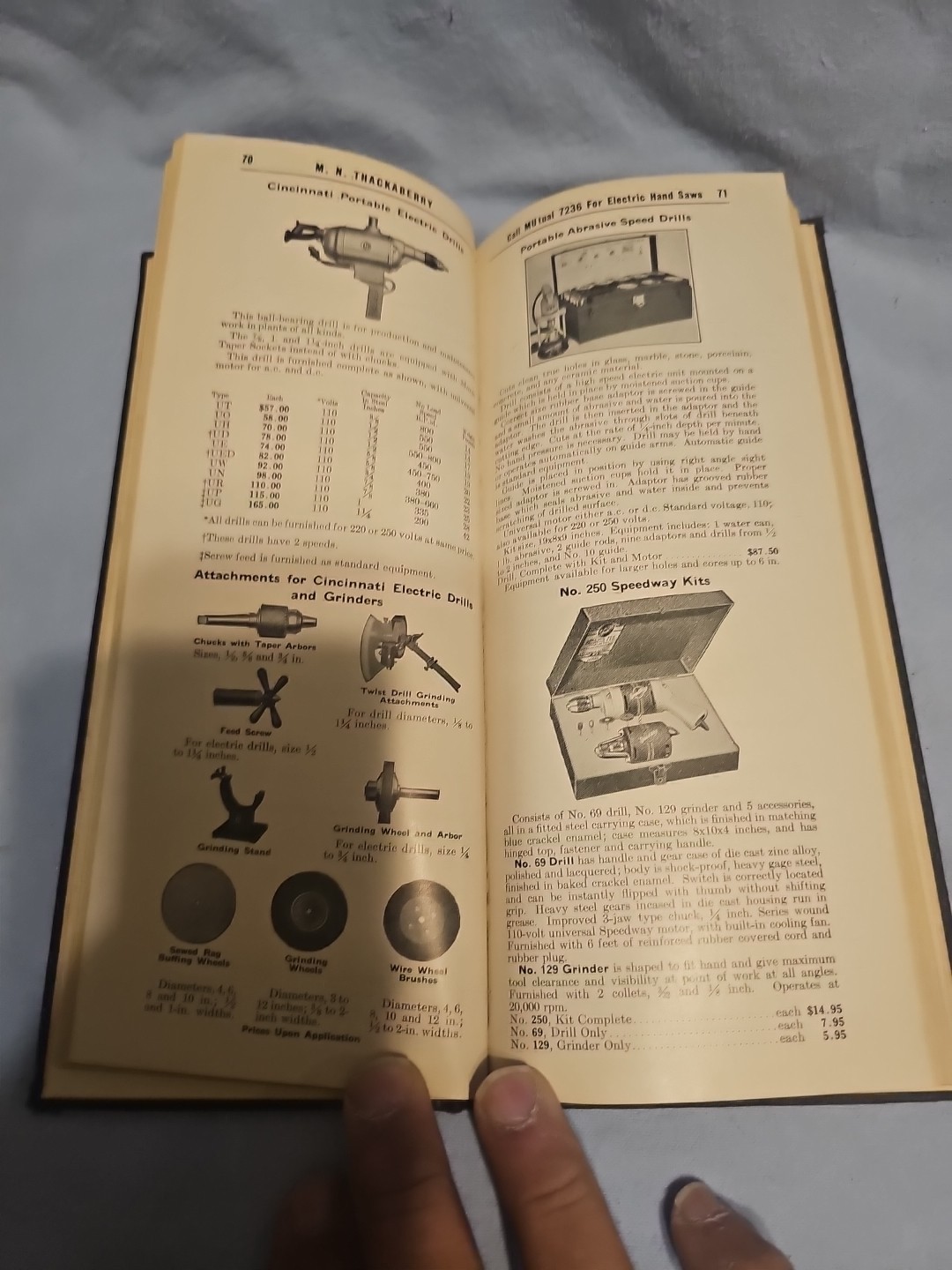 RARE TOOL CATALOG #40 1940 M.N THACKABERRY Inc. California