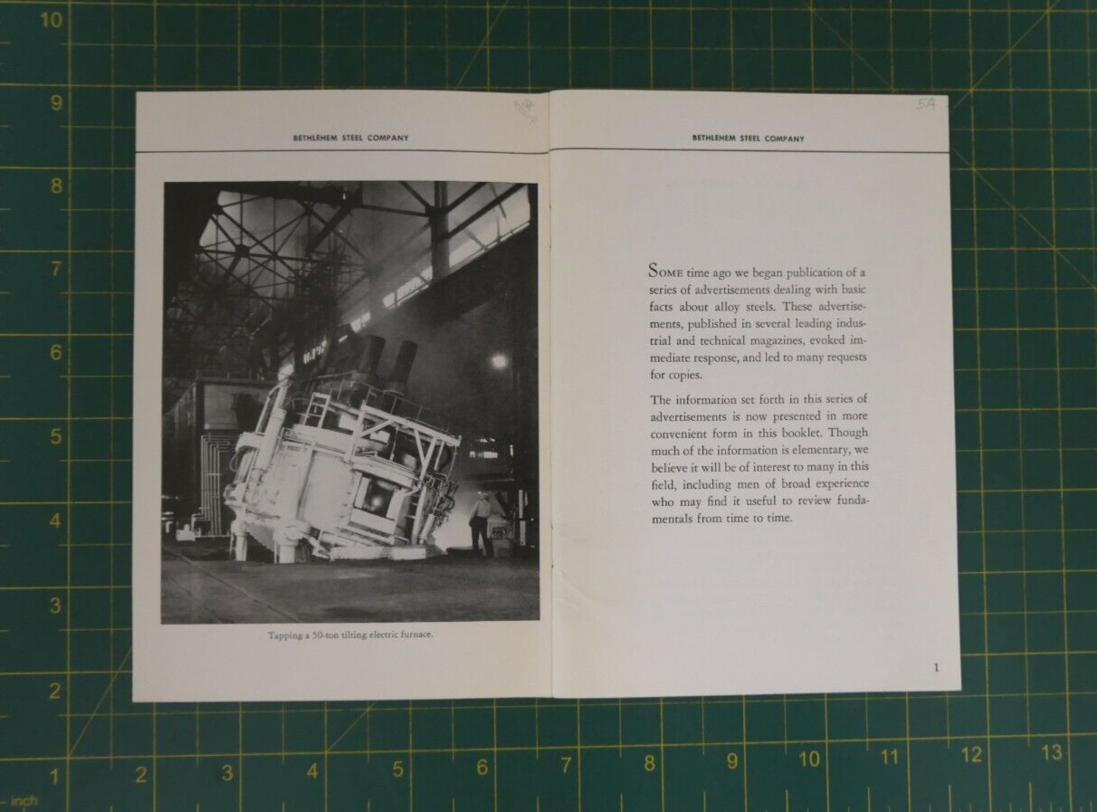 Bethlehem Steel Quick Facts About Alloy Steels Booklet 5th edition