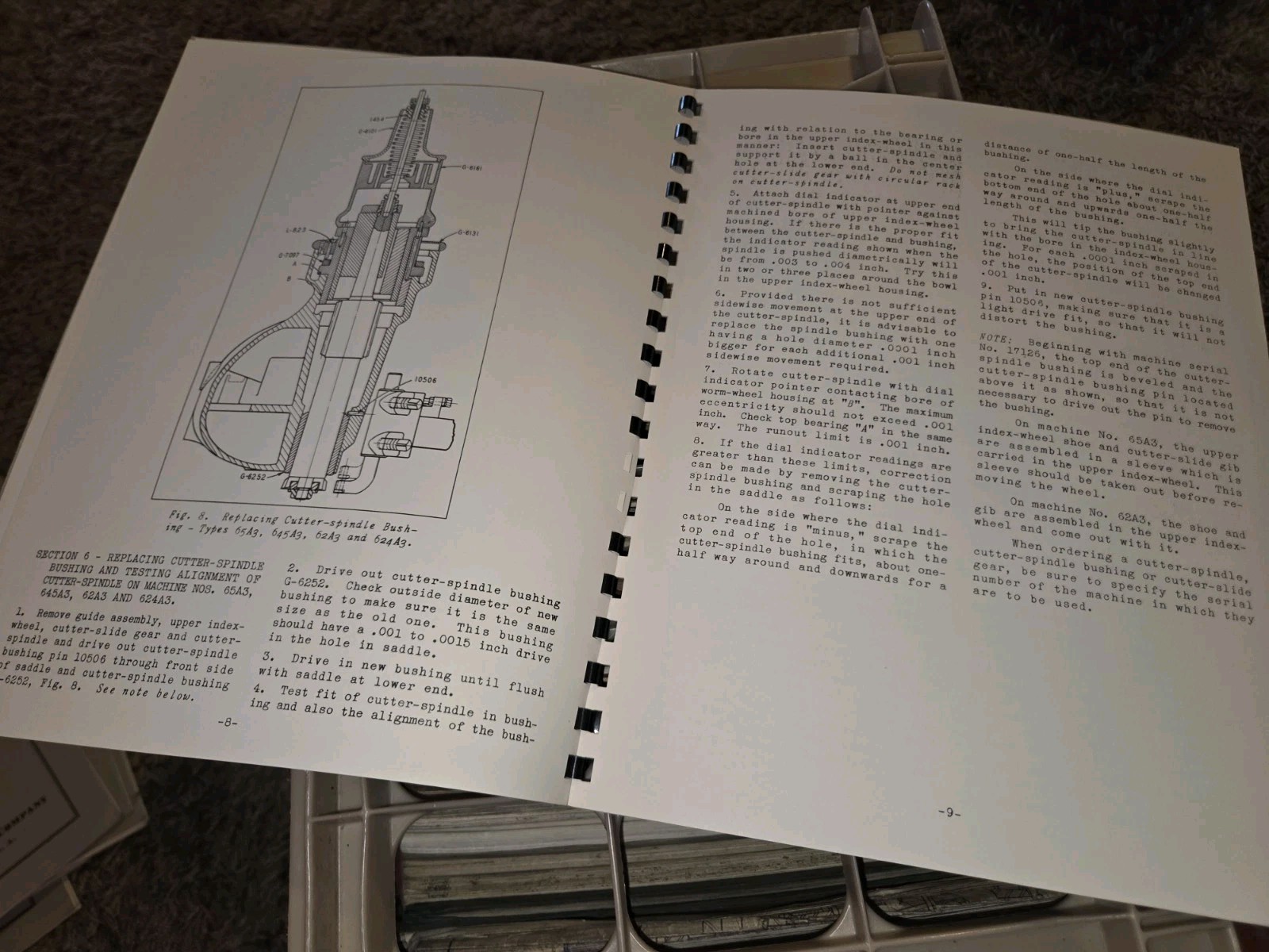 VTG Fellows Type Series 6A Gear Shaper SERVICE REPAIR BOOK MANUAL 1956 ORIGINAL