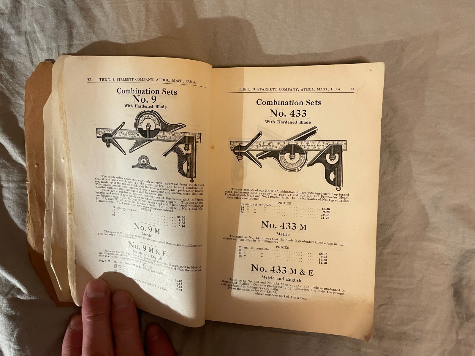 1935 Starrett Tools, Catalog No. 25 Revised Edition with New Tools Supplement
