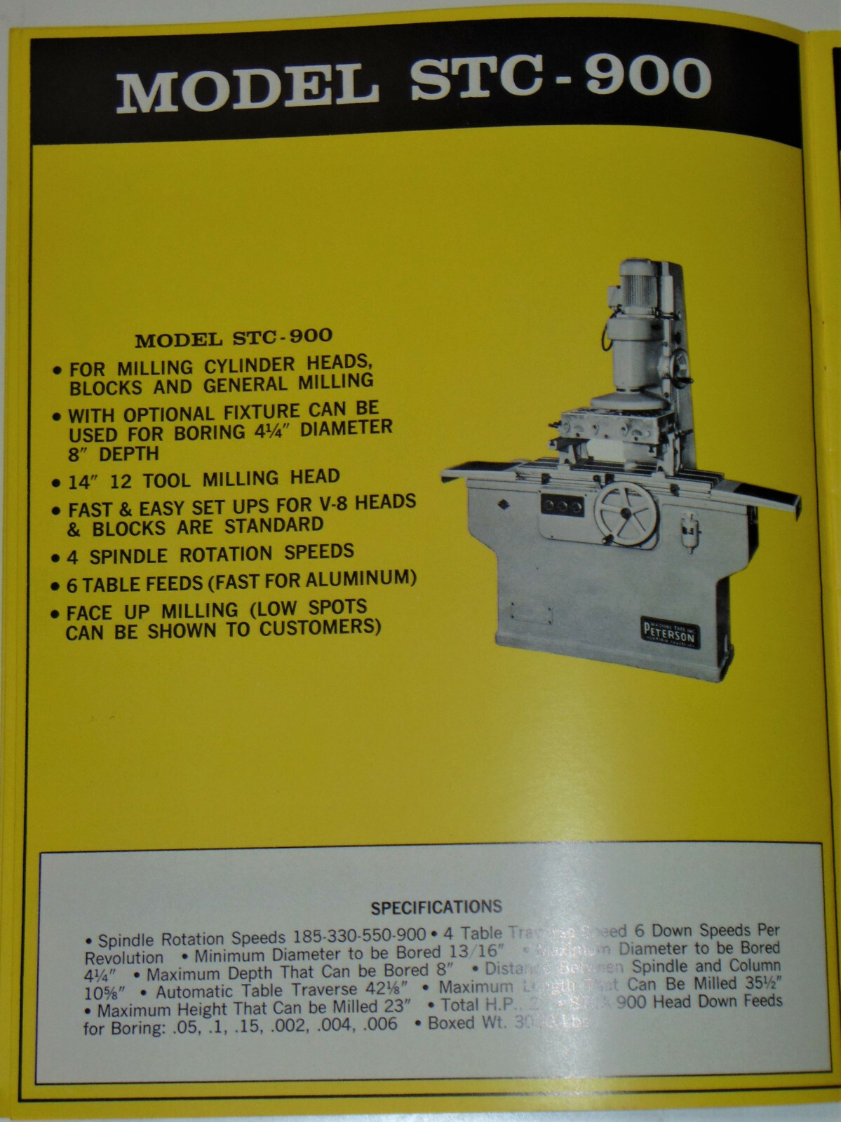 VINTAGE 1960s PETERSON MACHINE TOOL CATALOG! MERRIAM, KS! FOR THE AUTO INDUSTRY!