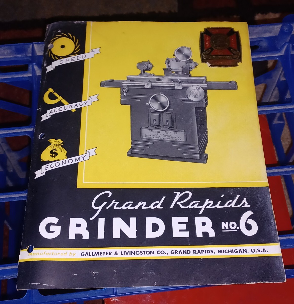 GALLMEYER & LIVINGSTON GRAND RAPIDS GRINDERS No 6 CATALOG FLYER Tools Machinist
