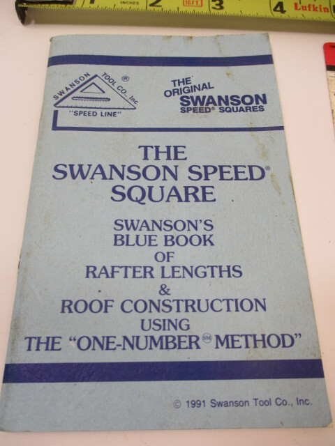 (4) Machinist Helps, SWANSON Speed Square Booklet, Starrett & Lufkin, Drill Gage