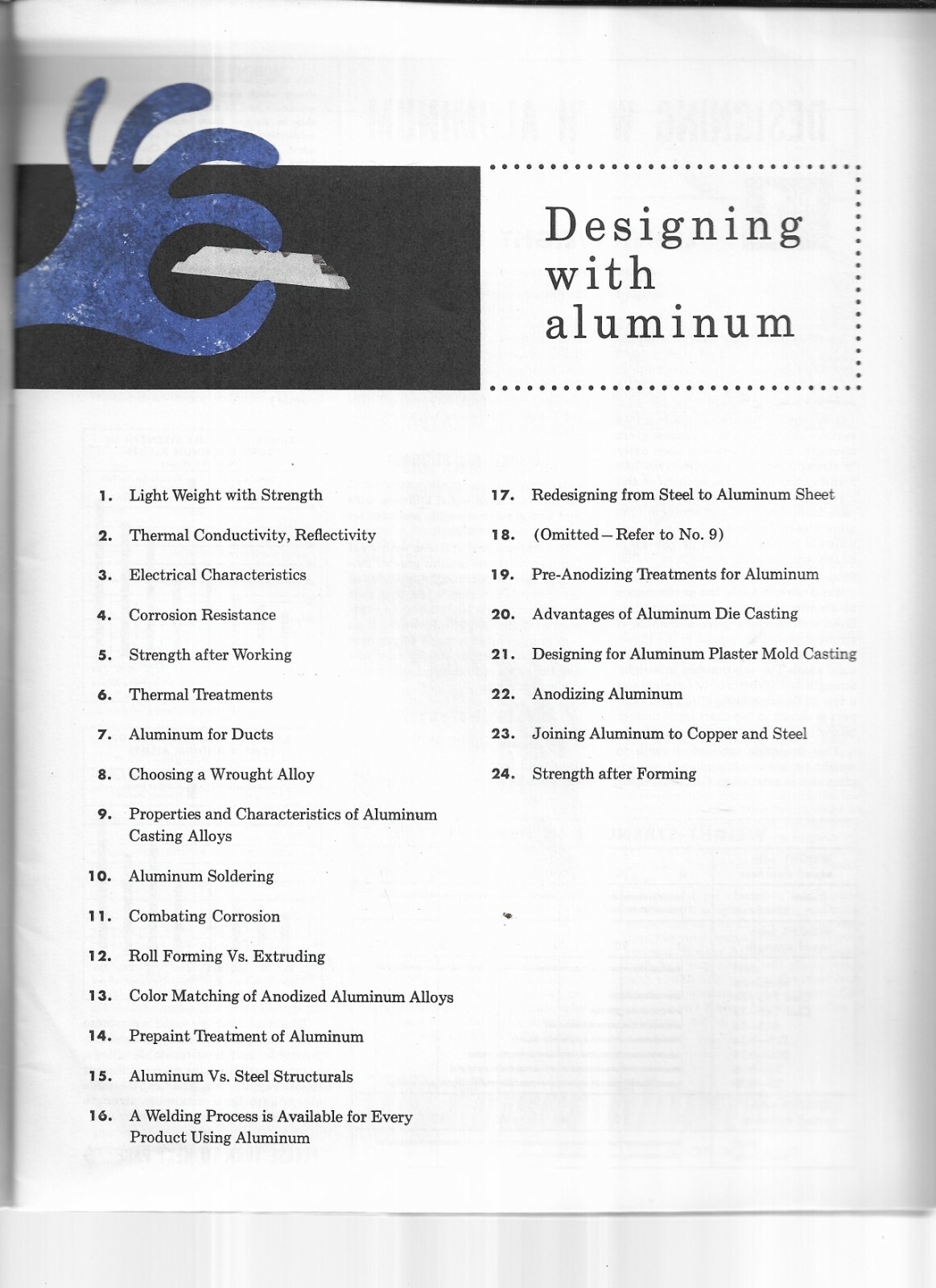 KAISER ALUMINUM, DESIGNING WITH ALUMINUM, 1957 BROCHURE