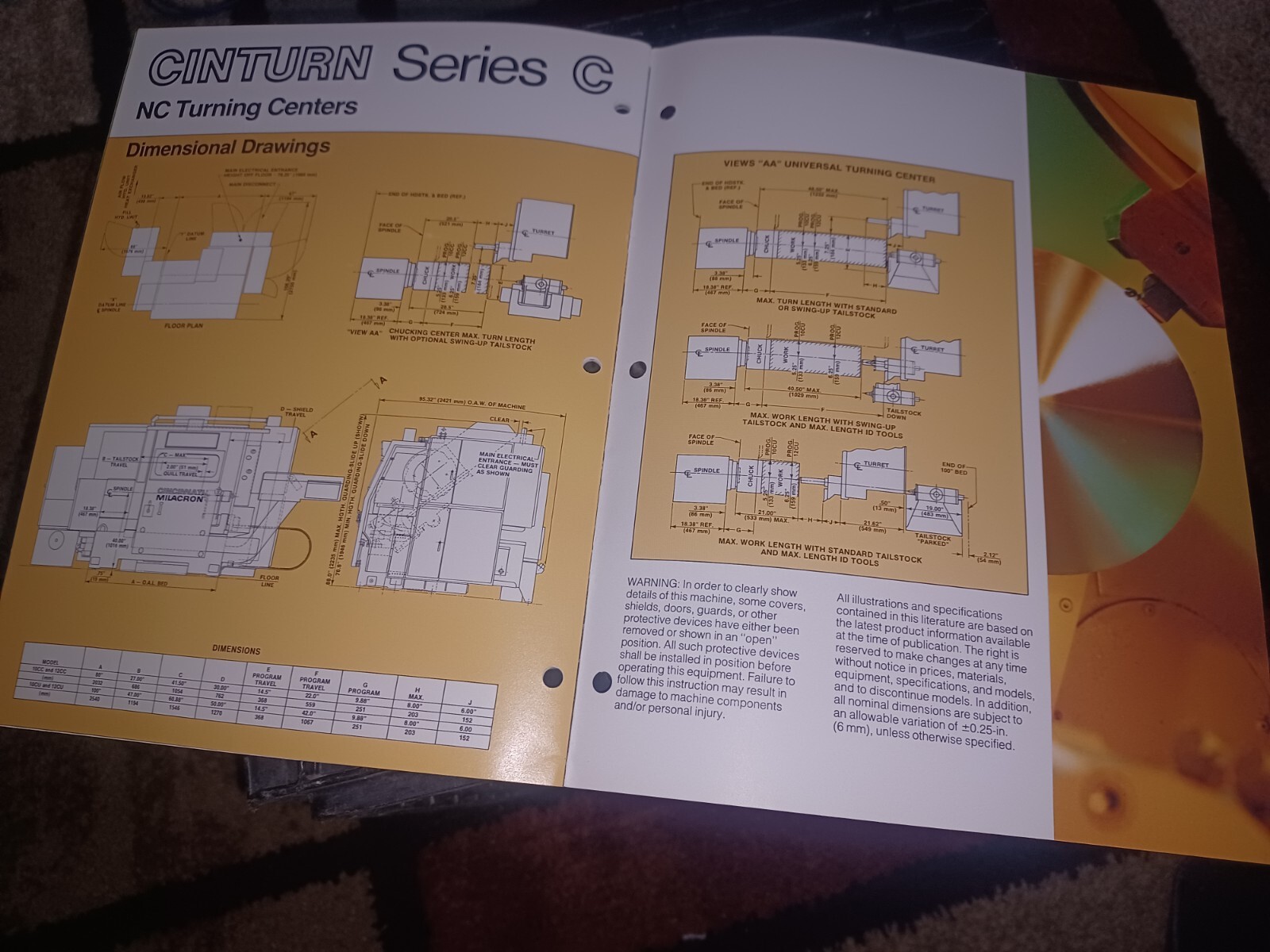 1980 Cincinnati Milacron Cinturn Series C Sales Catalog Book NC Turning Centers