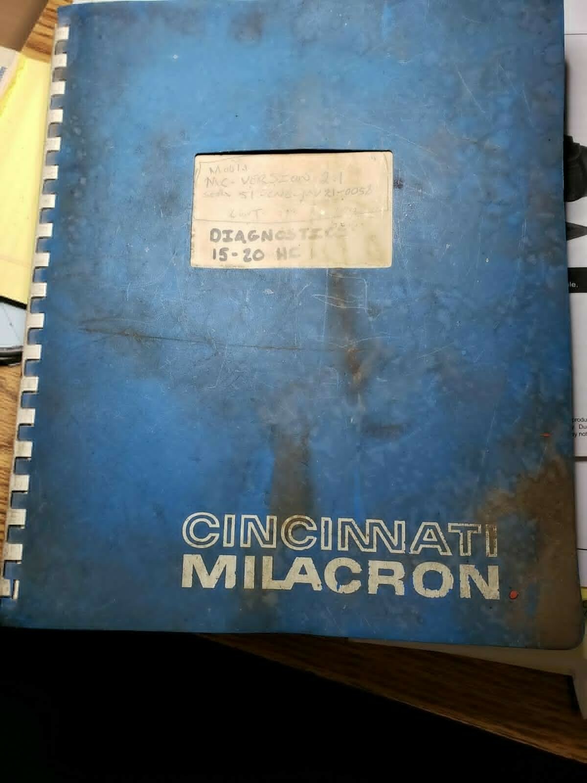 Cincinatti Milacron Diagnostic Manual