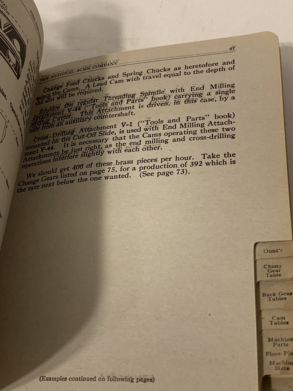 RARE 1917 Acme Automatic Multiple Spindle Screw Machine Reference Book