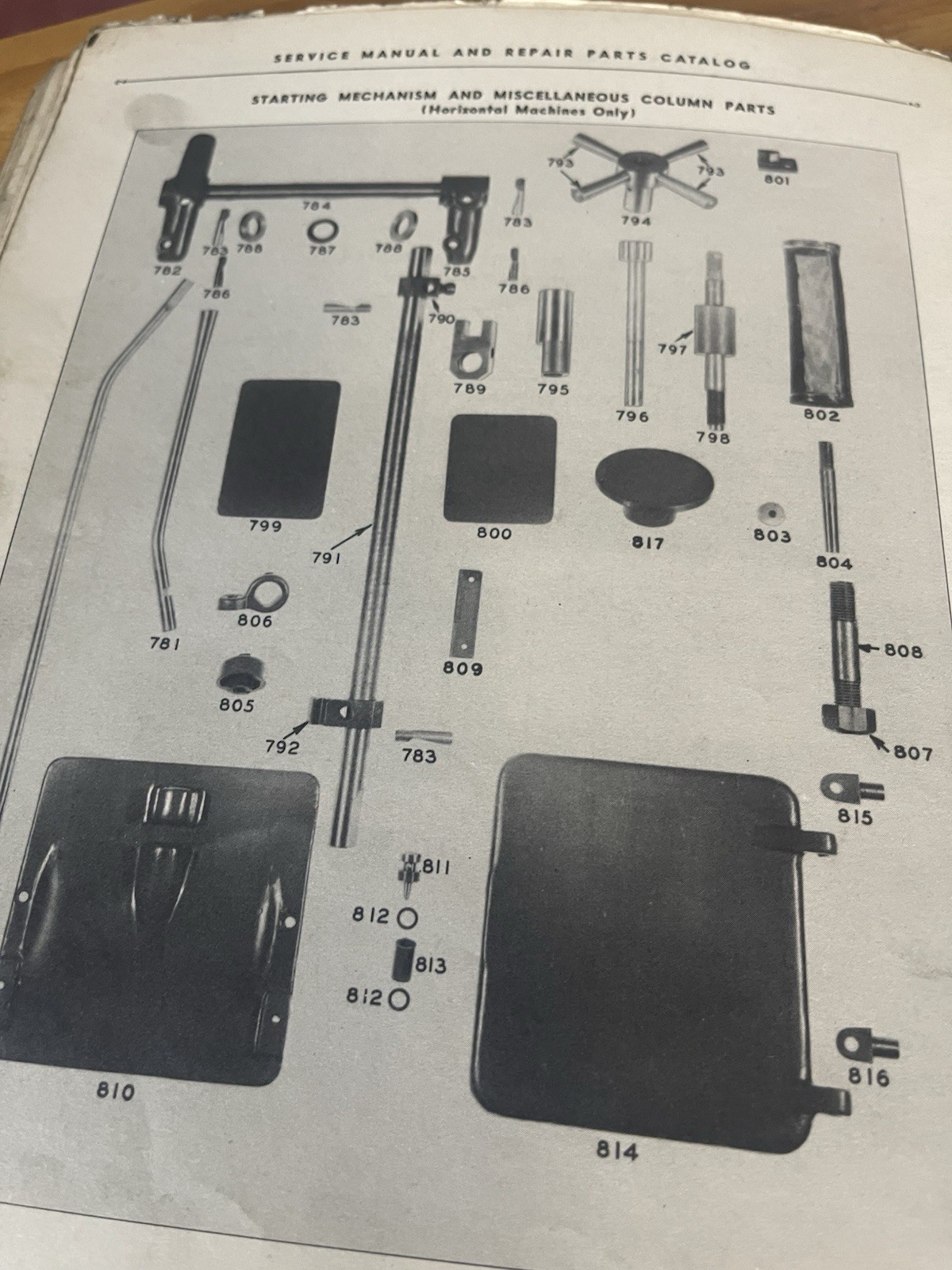 Cincinnati Milling Machine Company Service Manual Repair Parts Catalog
