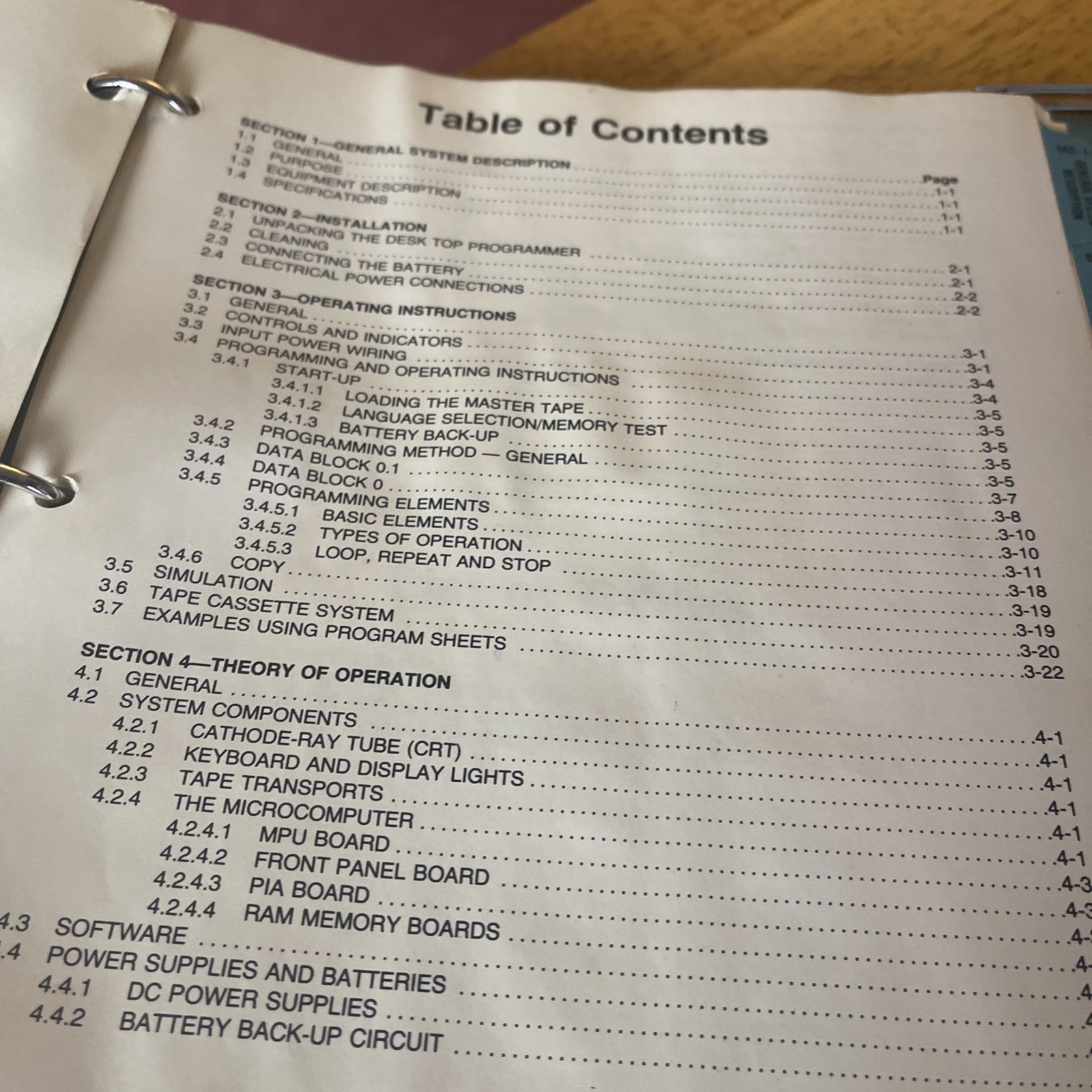 Hurco DTP 1 Desk top Programmer Owner’s Manual