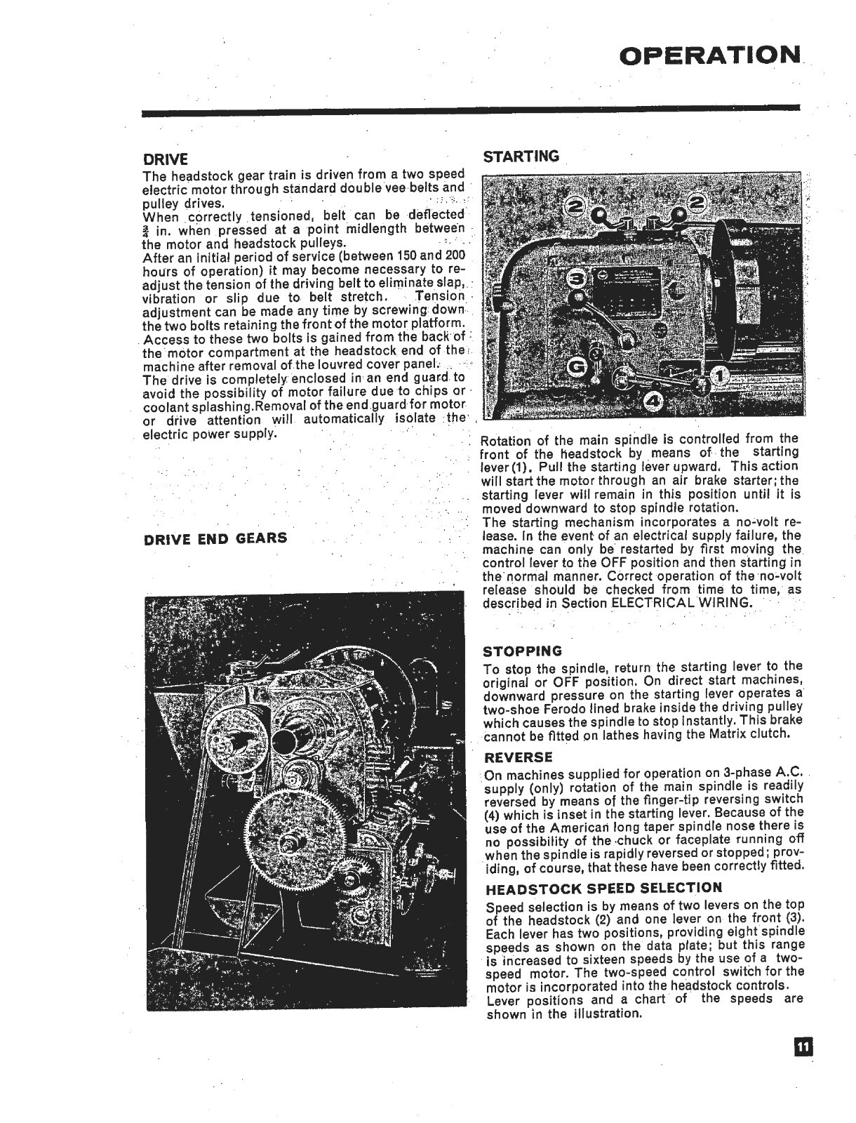 Operator & Parts Manual Fits Clausing Colchester 13-in 6500 Series Lathe