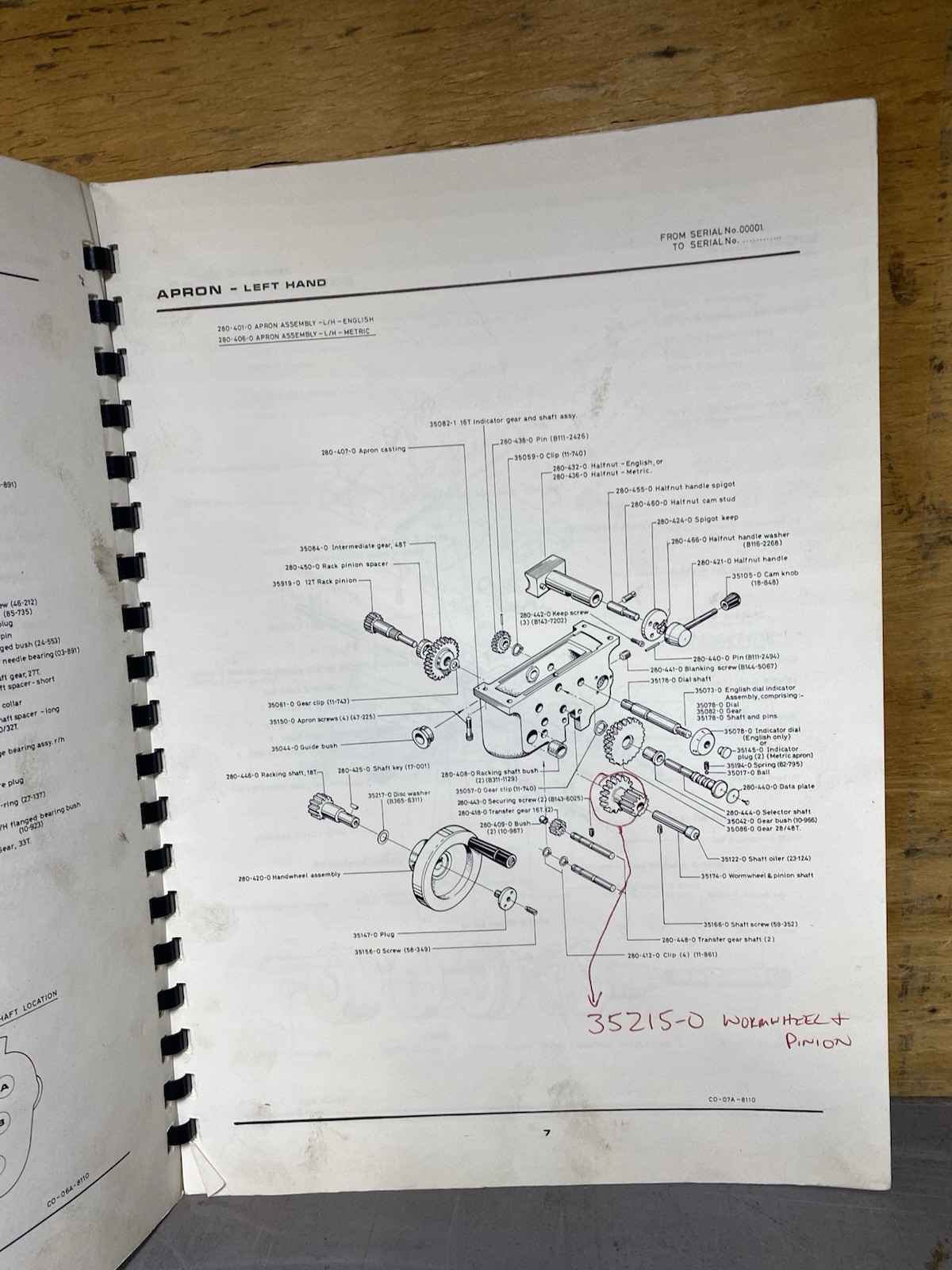 Clausing Colchester 12” Geared Head Variable Speed Lathes Inst. Parts Manual