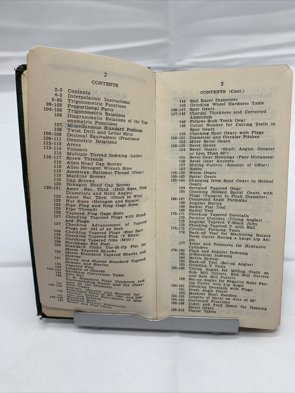 1967 Wolfe & Phelps Genuine MECHANICS VEST POCKET REFERENCE BOOK Green Free Ship