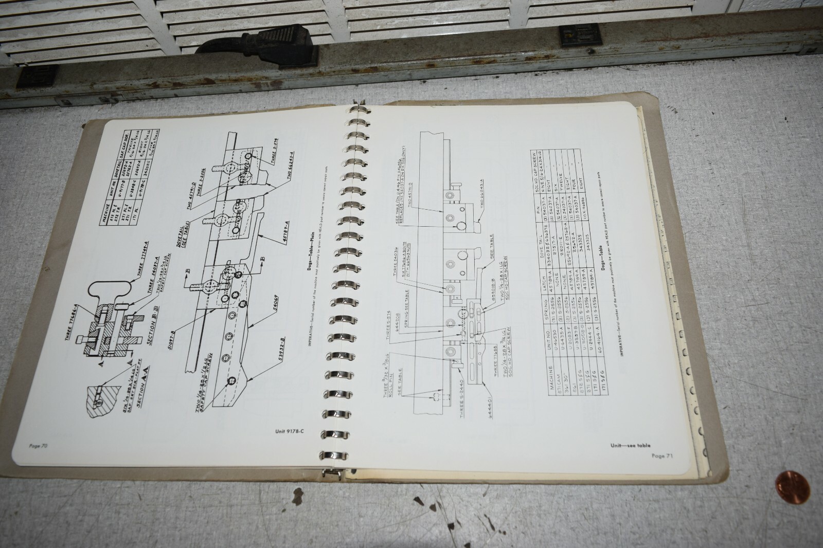 Heald Model 171 Internal Grinding Machines Instruction Repair Parts Manual