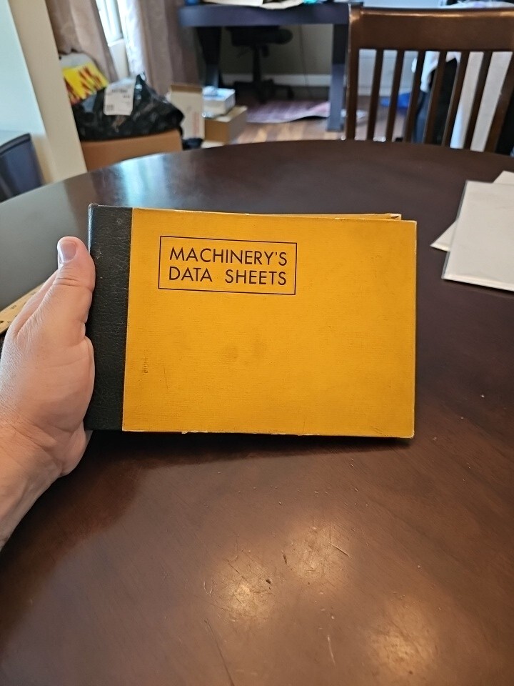 Hardcover Machinery Data Sheets Vintage Collectible, Early to Mid 1930’s, Pics