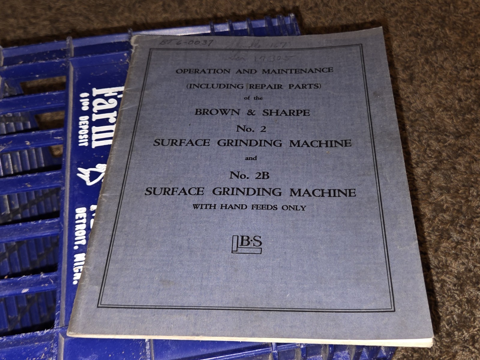 Brown & sharpe Repair Parts No.2 & 2B Surface Grinding Machine Tool MACHINIST!!