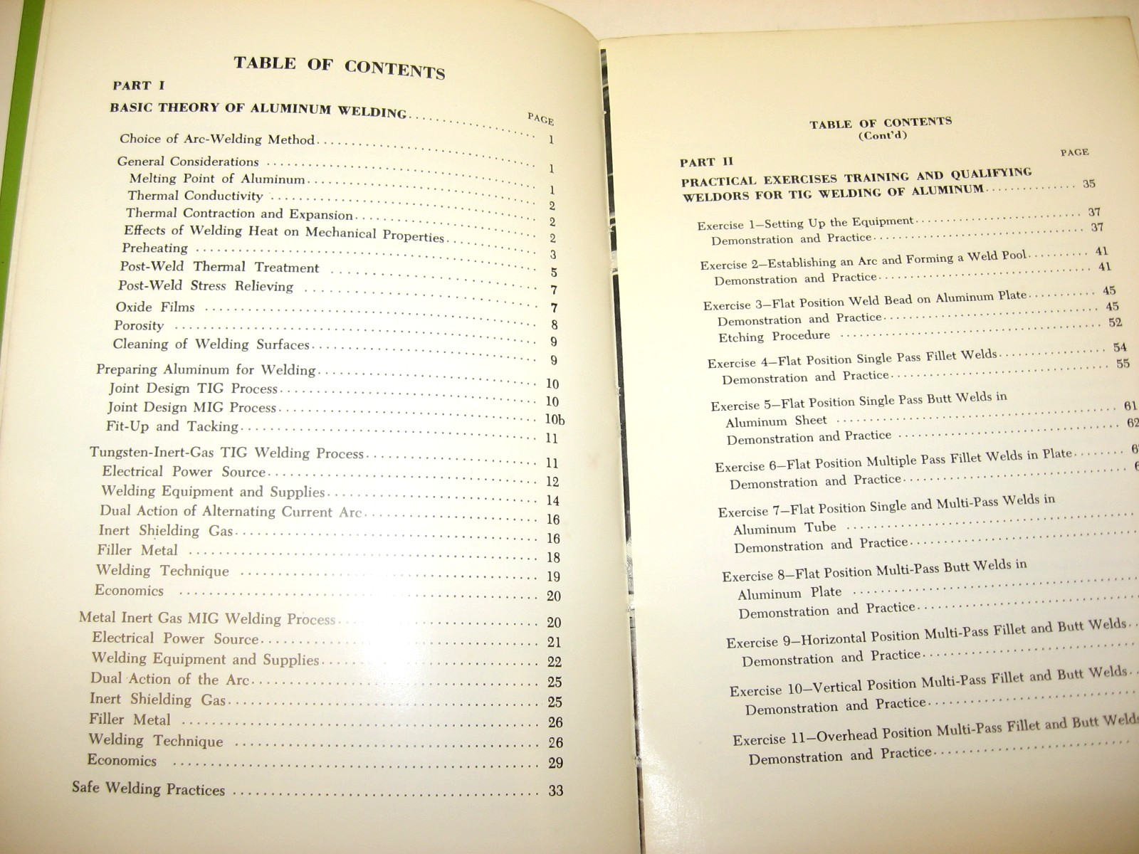 1967 Weldor’s Training Manual – Inert Gas Process, 2nd Ed., Kaiser Aluminum