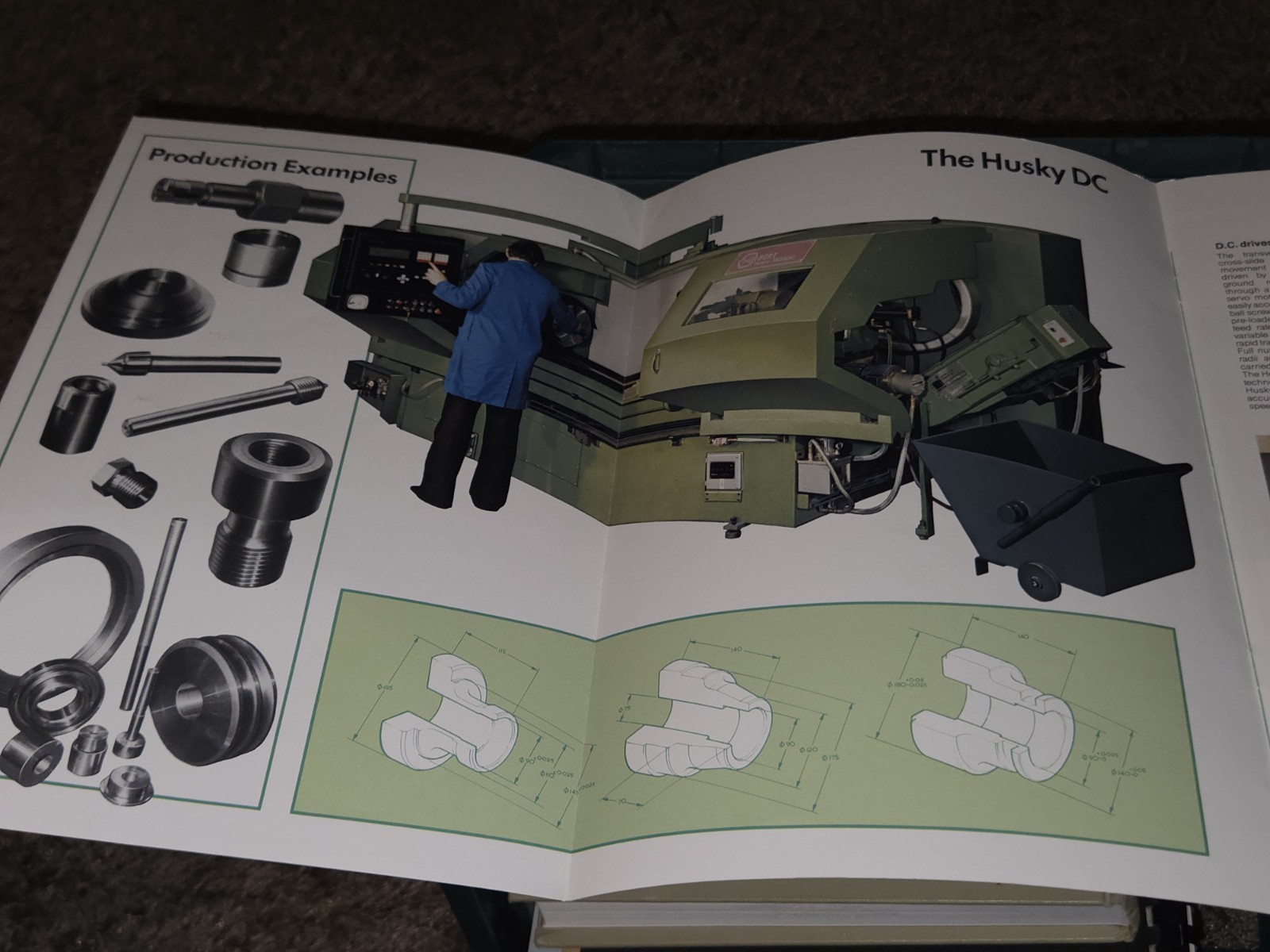 HERBERT HUSKY 500/1000/1500 DC Machinist Tool Sales Promo Catalog Book Booklet