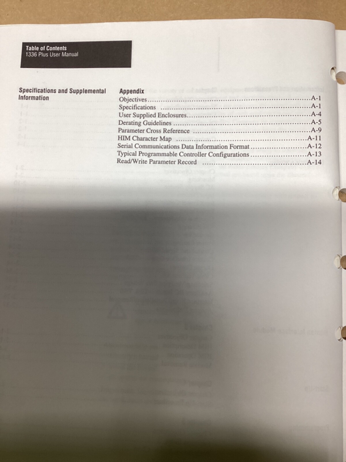 AB 1336 PLUS Adjustable Freq. AC Drive Users Manual .5-250 HP #129G24PR7