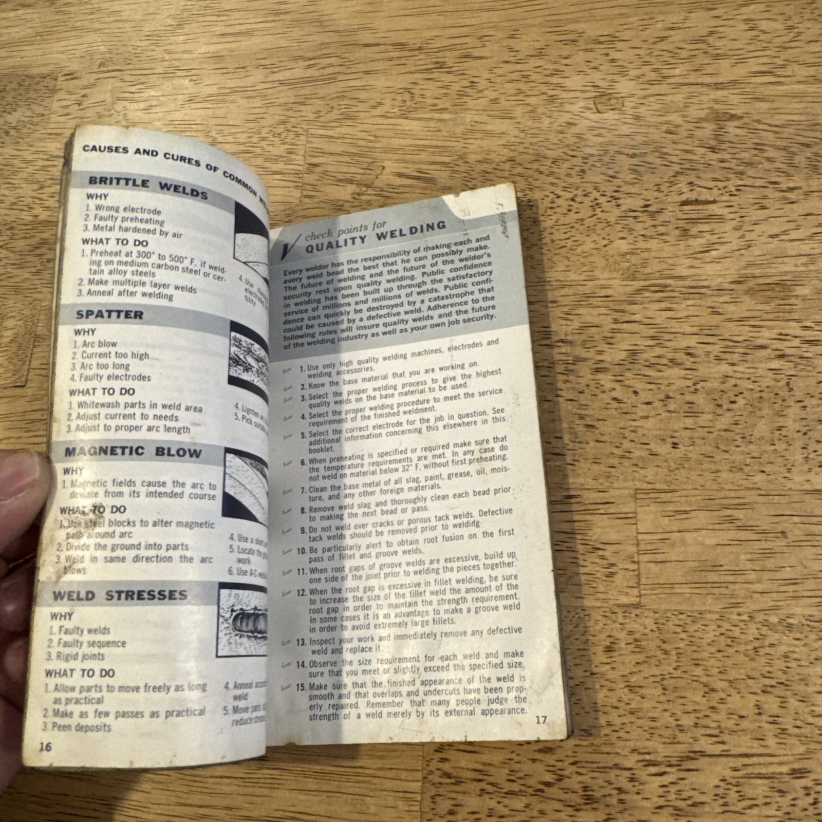 HOBART POCKET GUIDE TO BETTER WELDS – WELDING INSTRUCTION