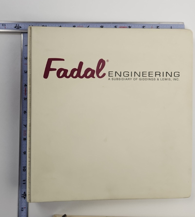 Fadal VMC CNC Manuals 1995 1996 Operator Maintenance User Set 3 Vertical Mill