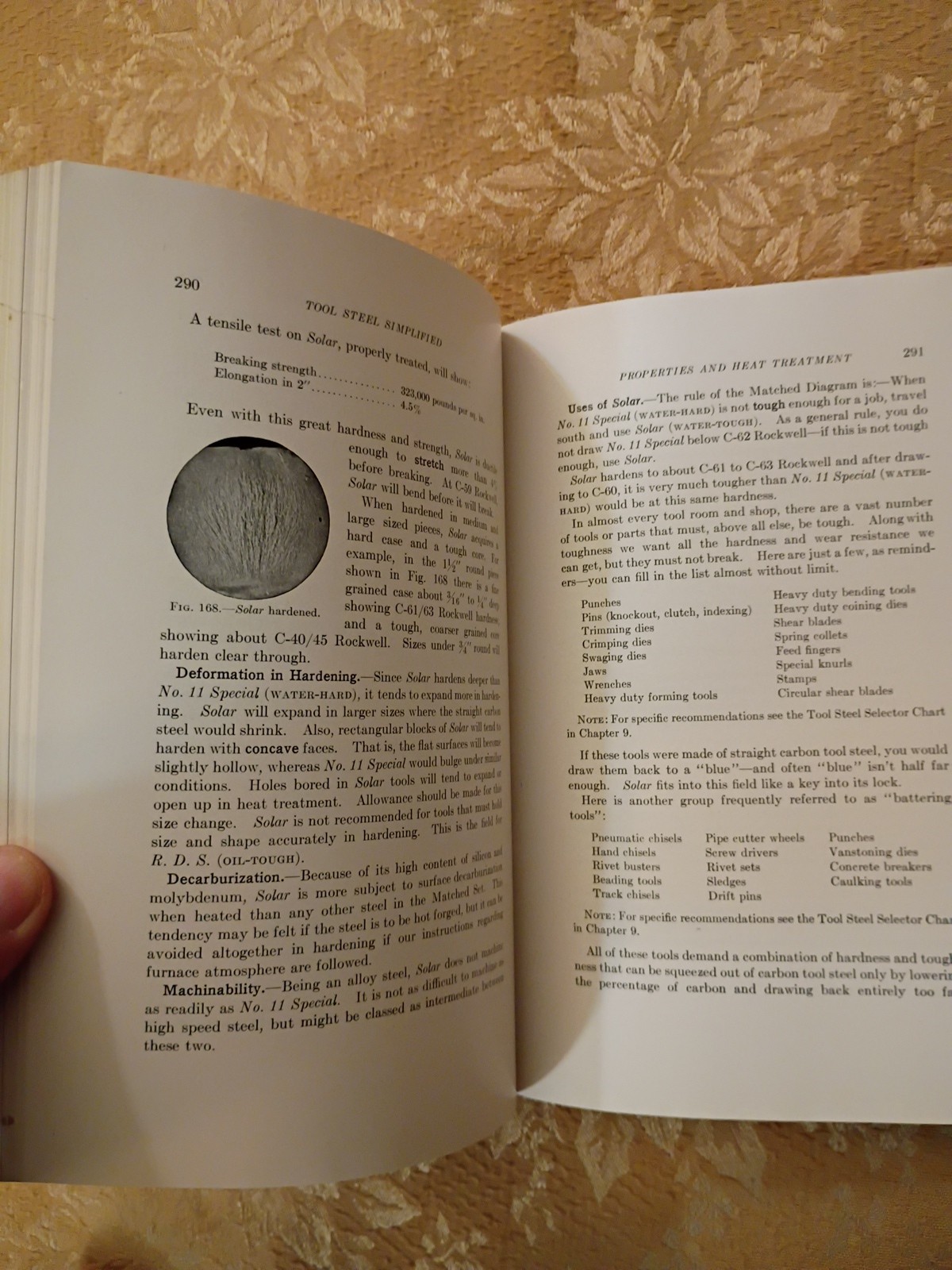 1948 Tool Steel Simplified Revised Edition Carpenter Steel Co Hardcover DJ Book