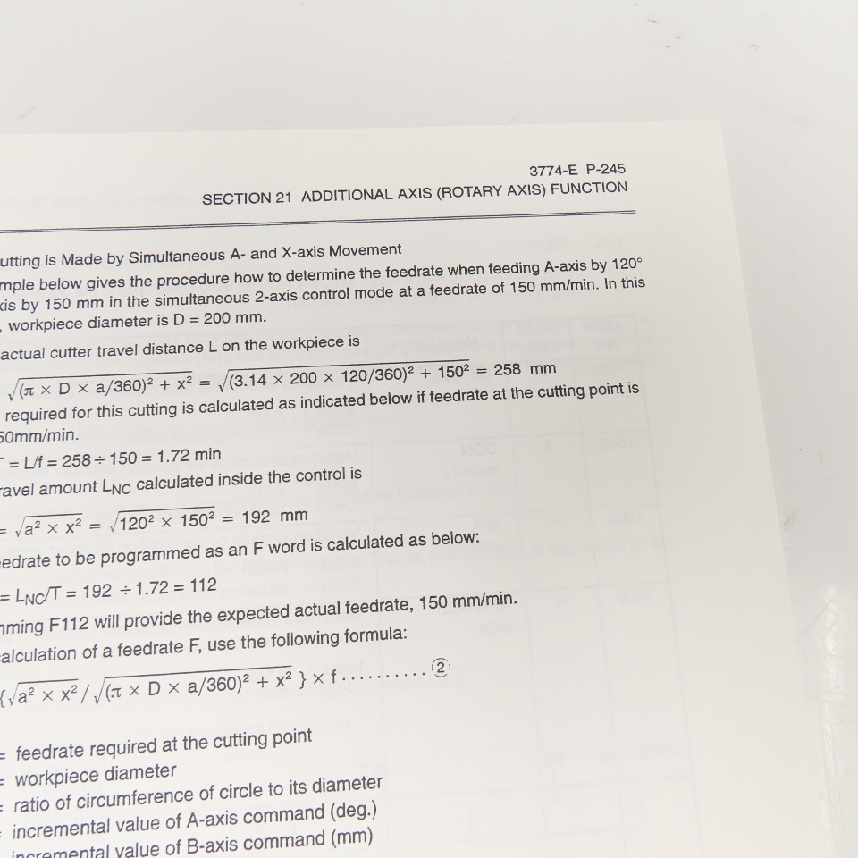 Okuma OSP7000M OSP700M 3774-E-R1 Special Functions Manual (No.2)